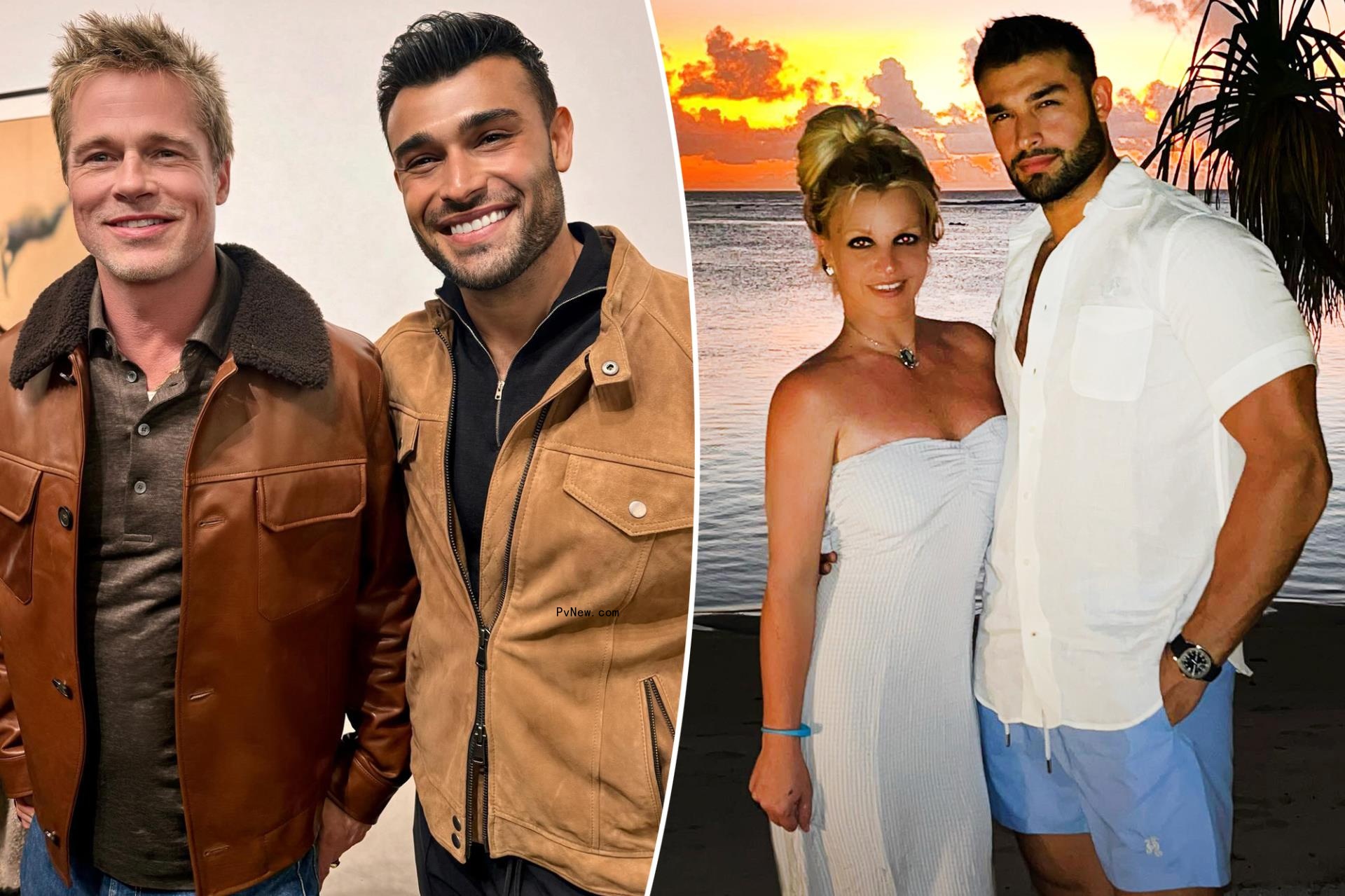 Sam Asghari name dro<i></i>ps ex Britney Spears to score picture with her favorite actor Brad Pitt