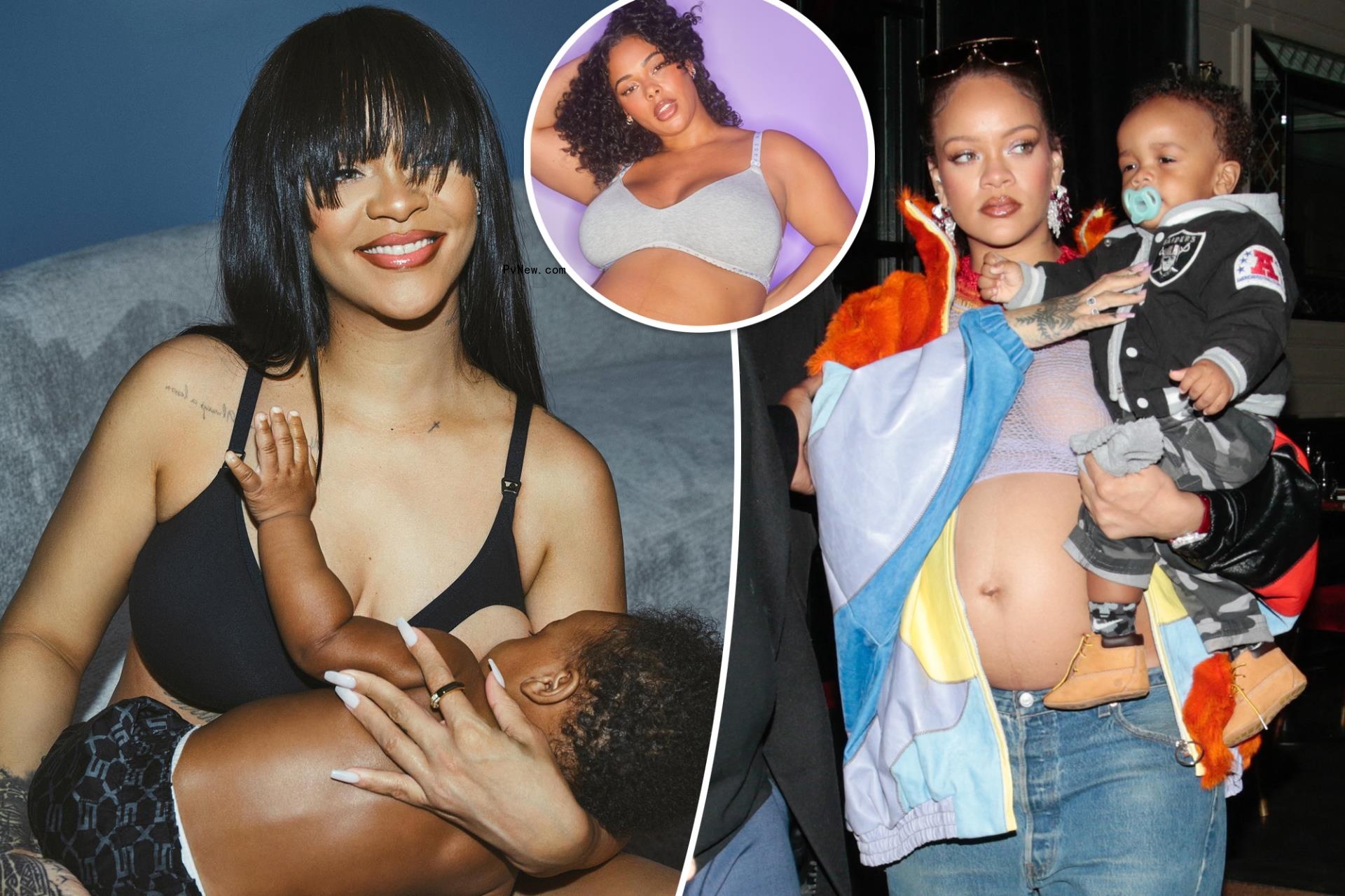 Breastfeeding Rihanna dro<i></i>ps sexy Savage X Fenty maternity wear ‘for moms and moms-to-be’