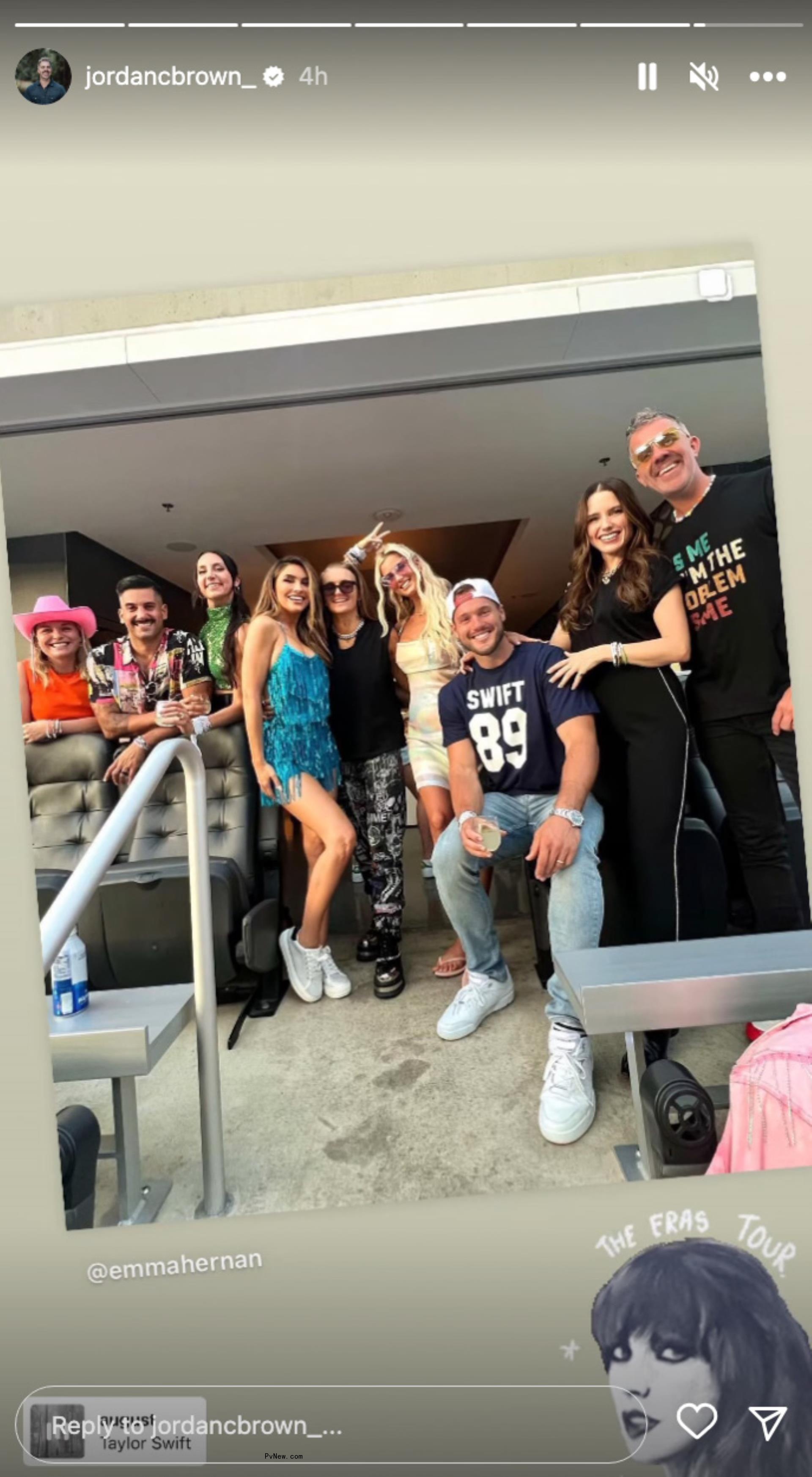 Sophia Bush at Taylor Swift's Era Tour with friends
