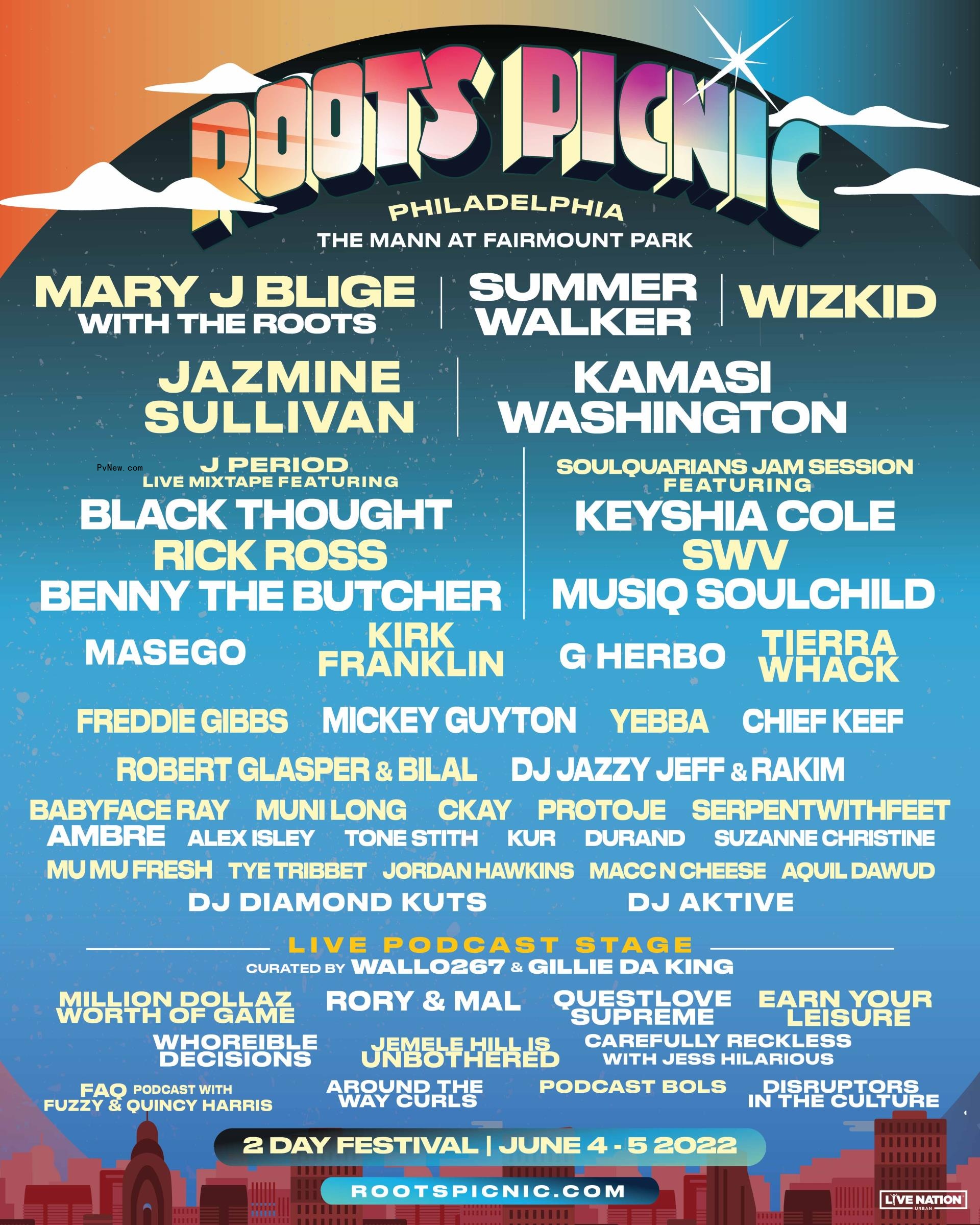 Mary J. Blige, Mickey Guyton, Summer Walker, Jazmine Sullivan Lead 2022 Roots Picnic Lineup