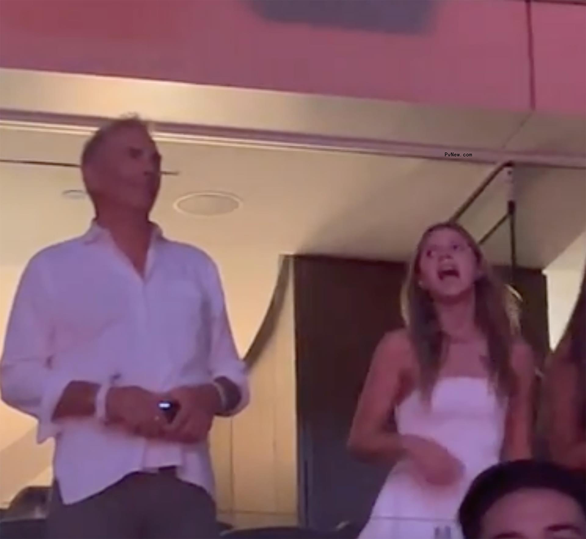 Kevin Costner and his daughter