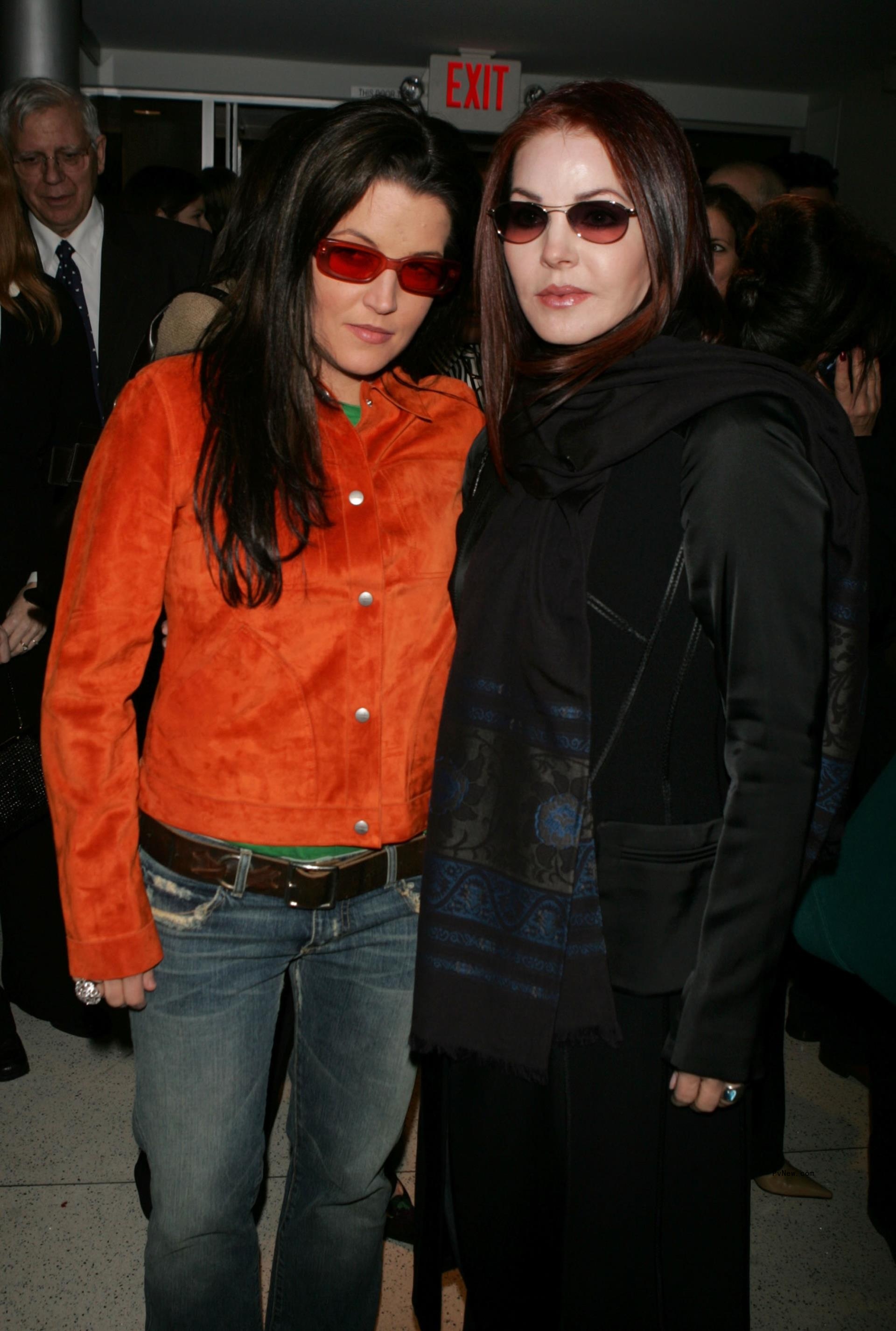 Lisa Marie Presley and Priscilla Presley.