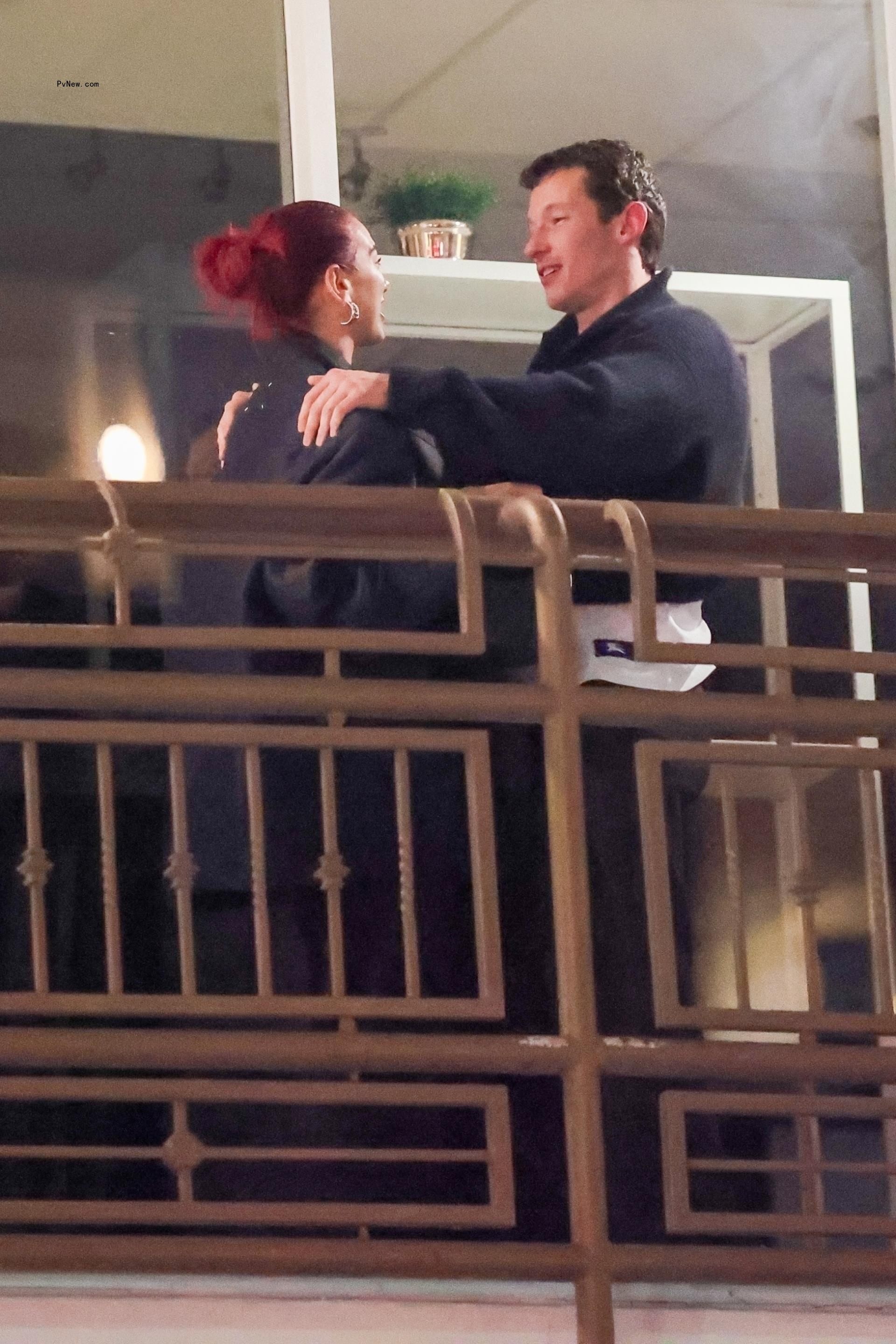 Dua Lipa and Callum Turner