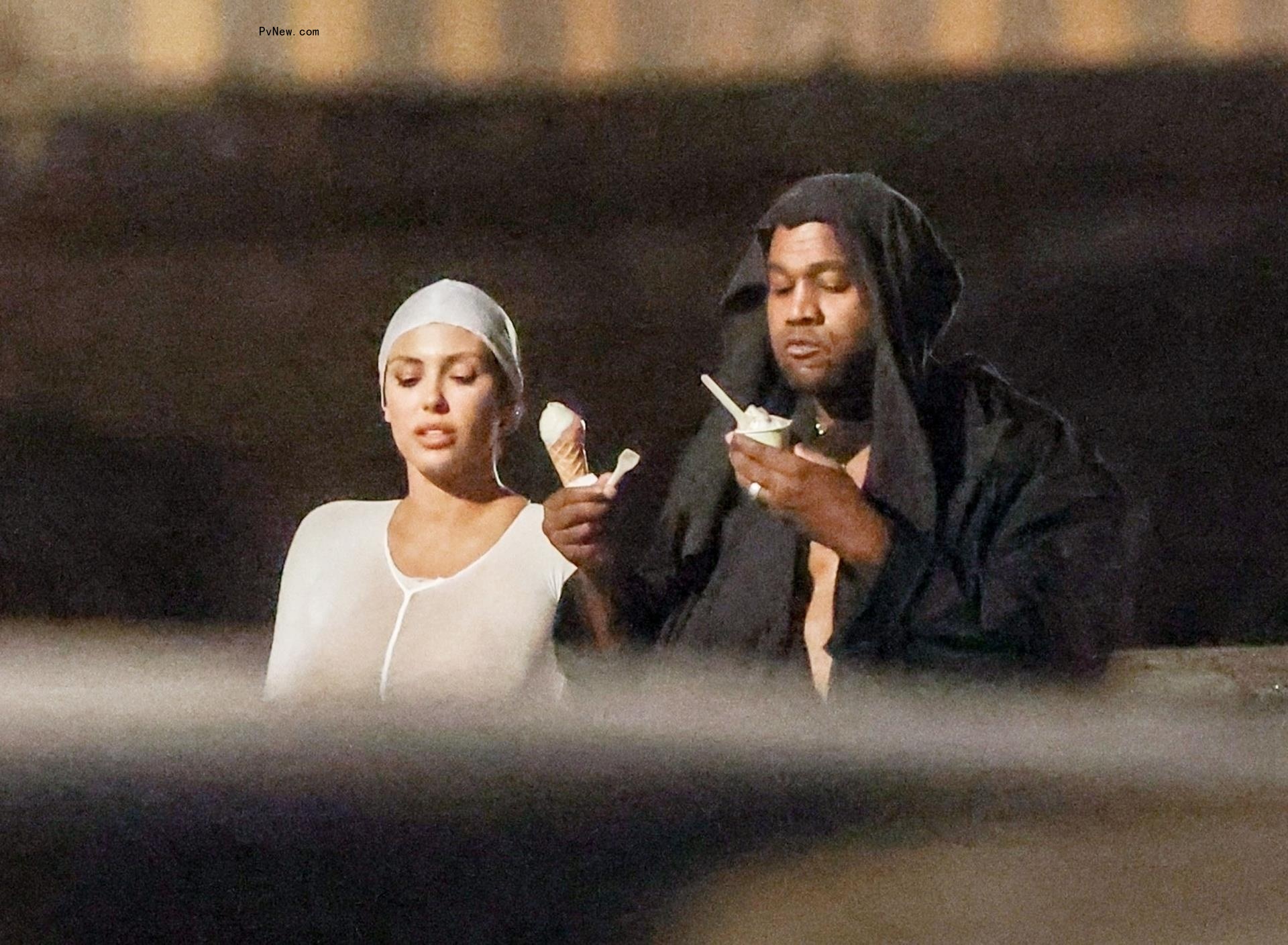 Kanye West and Bianca Censori.
