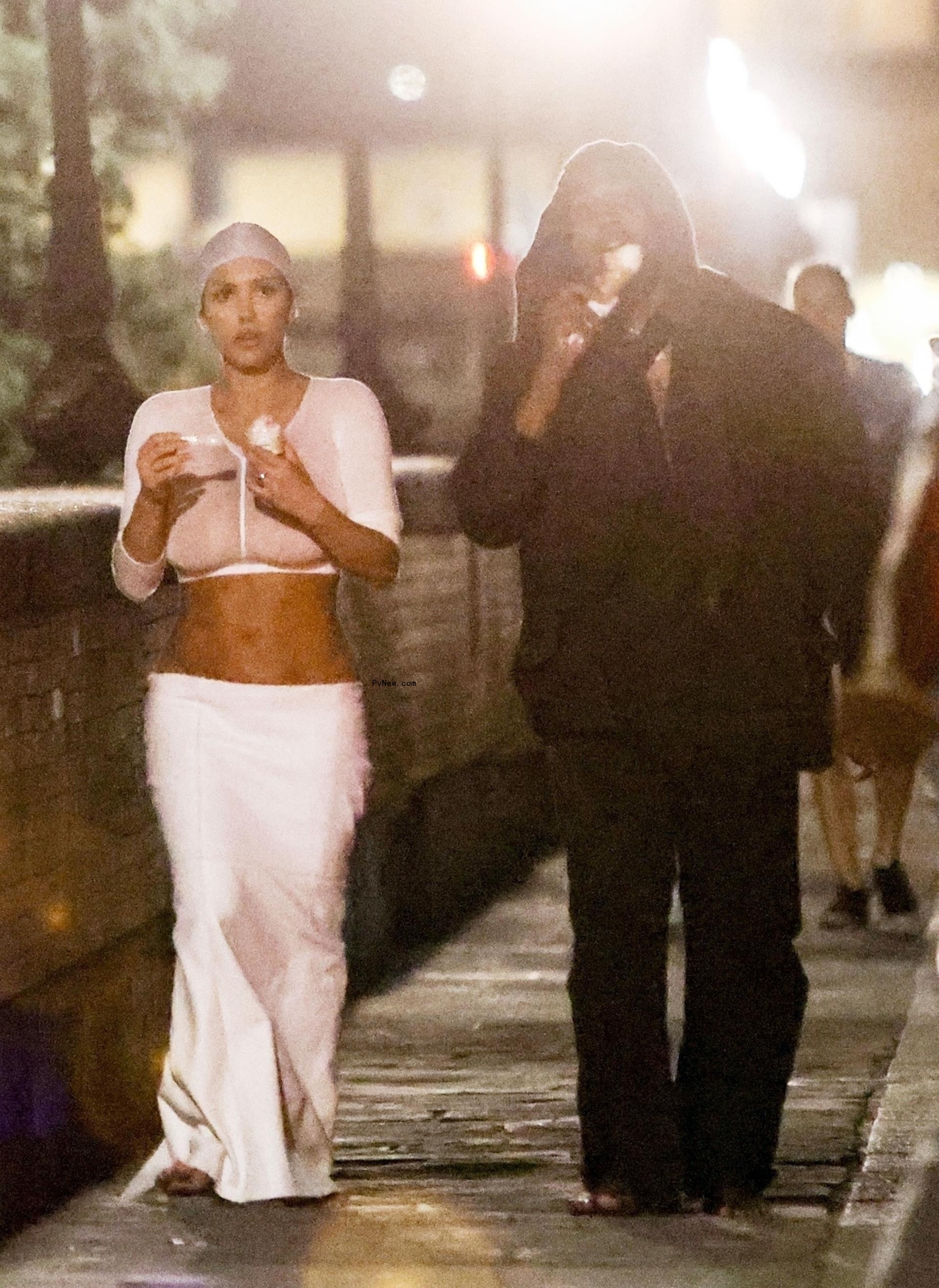 Kanye West and Bianca Censori in Italy.