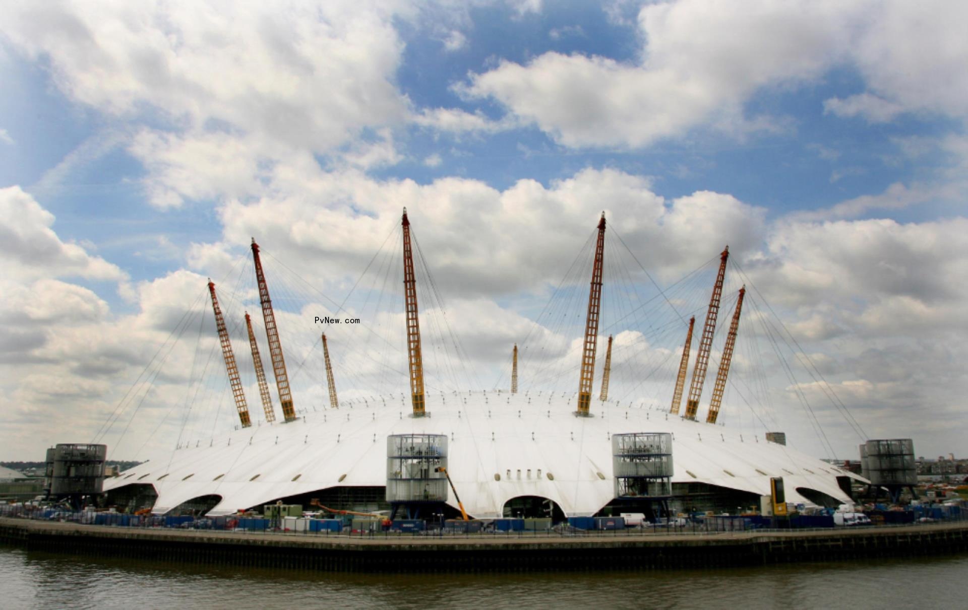 London’s O2 Arena Damaged by High Winds From Storm Eunice