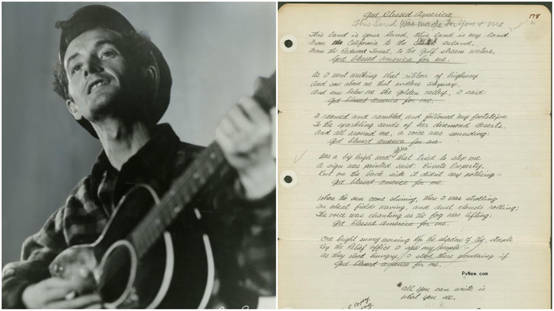 Stunning Woody Guthrie Exhibit, With Items From Bob Dylan and John Lennon, Opens in New York