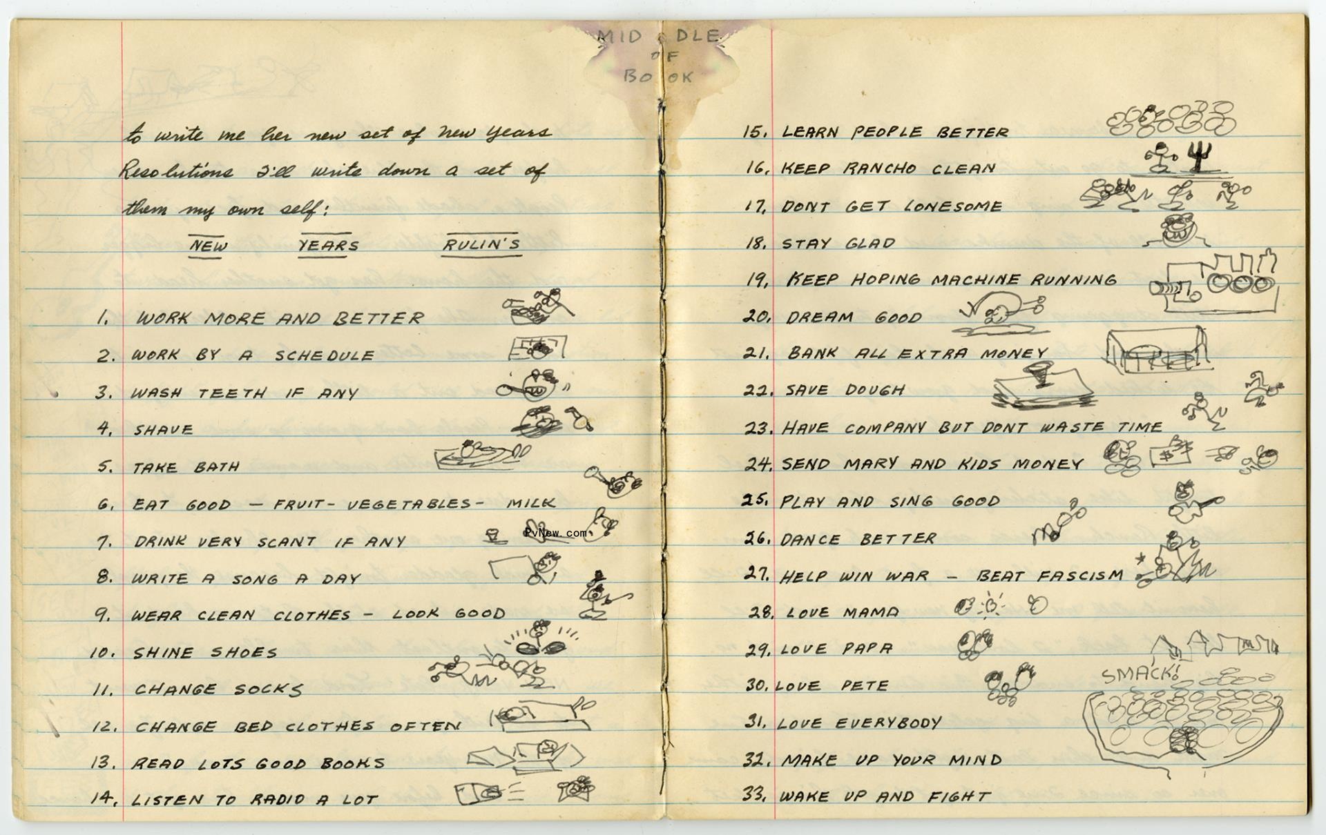 Stunning Woody Guthrie Exhibit, With Items From Bob Dylan and John Lennon, Opens in New York