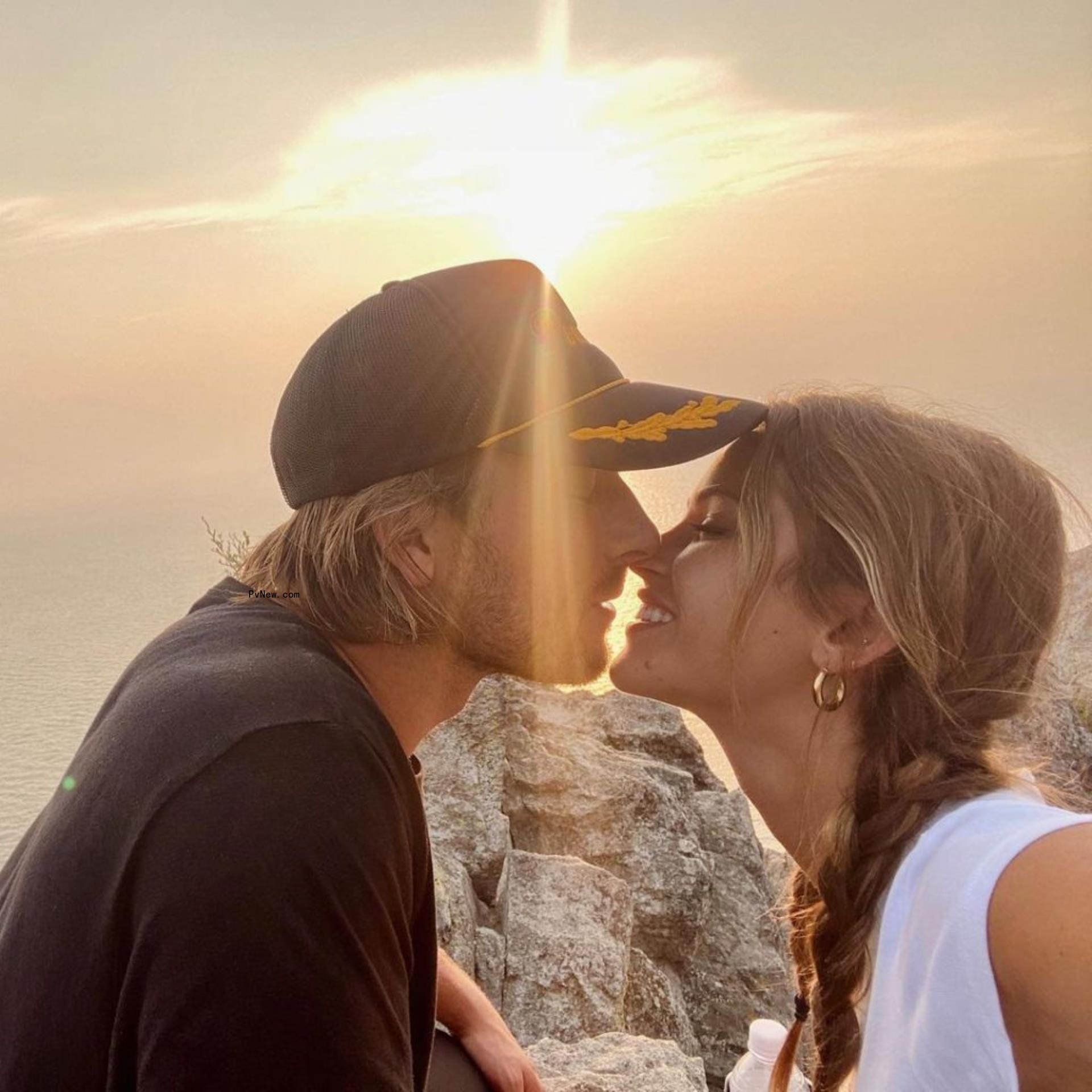 Gigi Paris and Glen Powell.