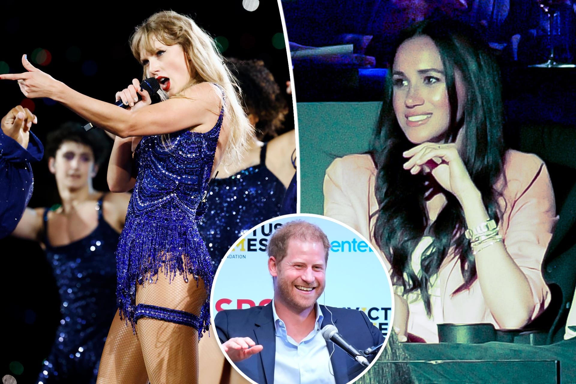 Meghan Markle has night out at Taylor Swift co<i></i>ncert in LA while Prince Harry works in Tokyo