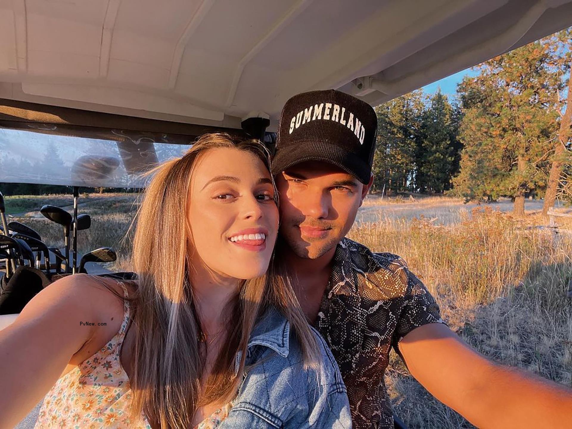 Taylor Lautner and wife Taylor Lautner