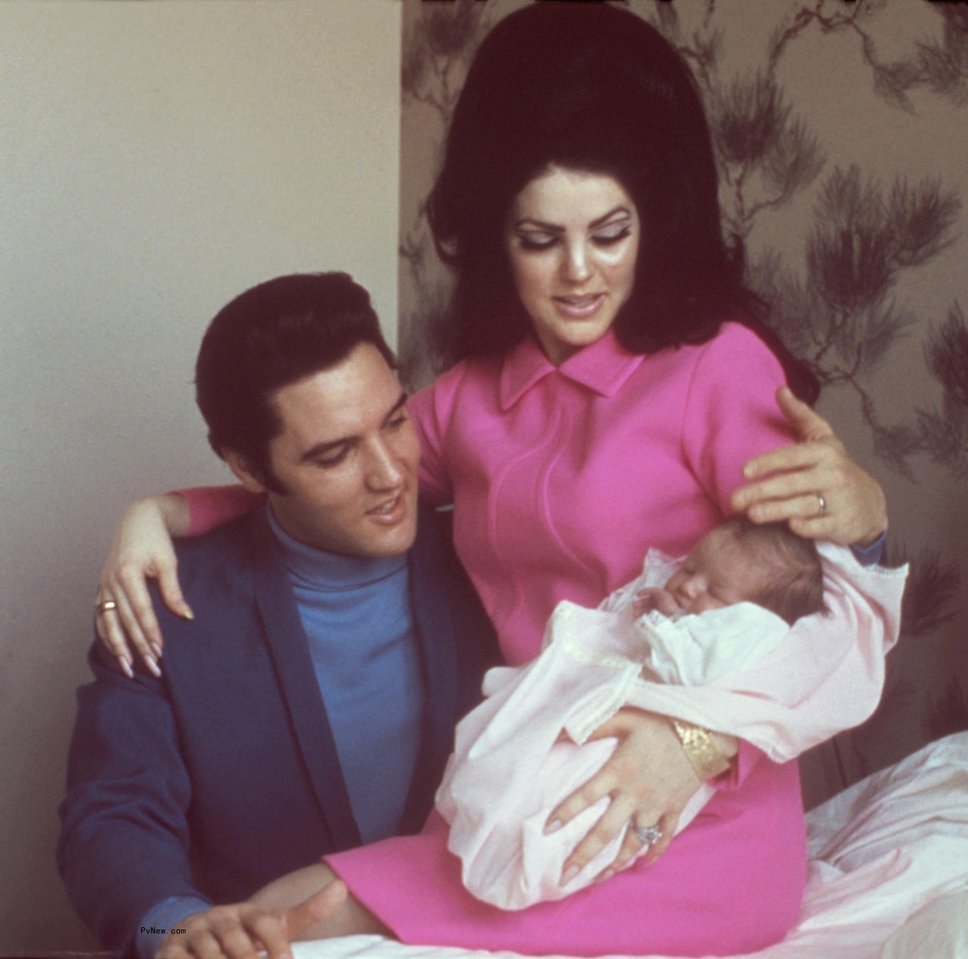 Priscilla Presley and Elvis Presley