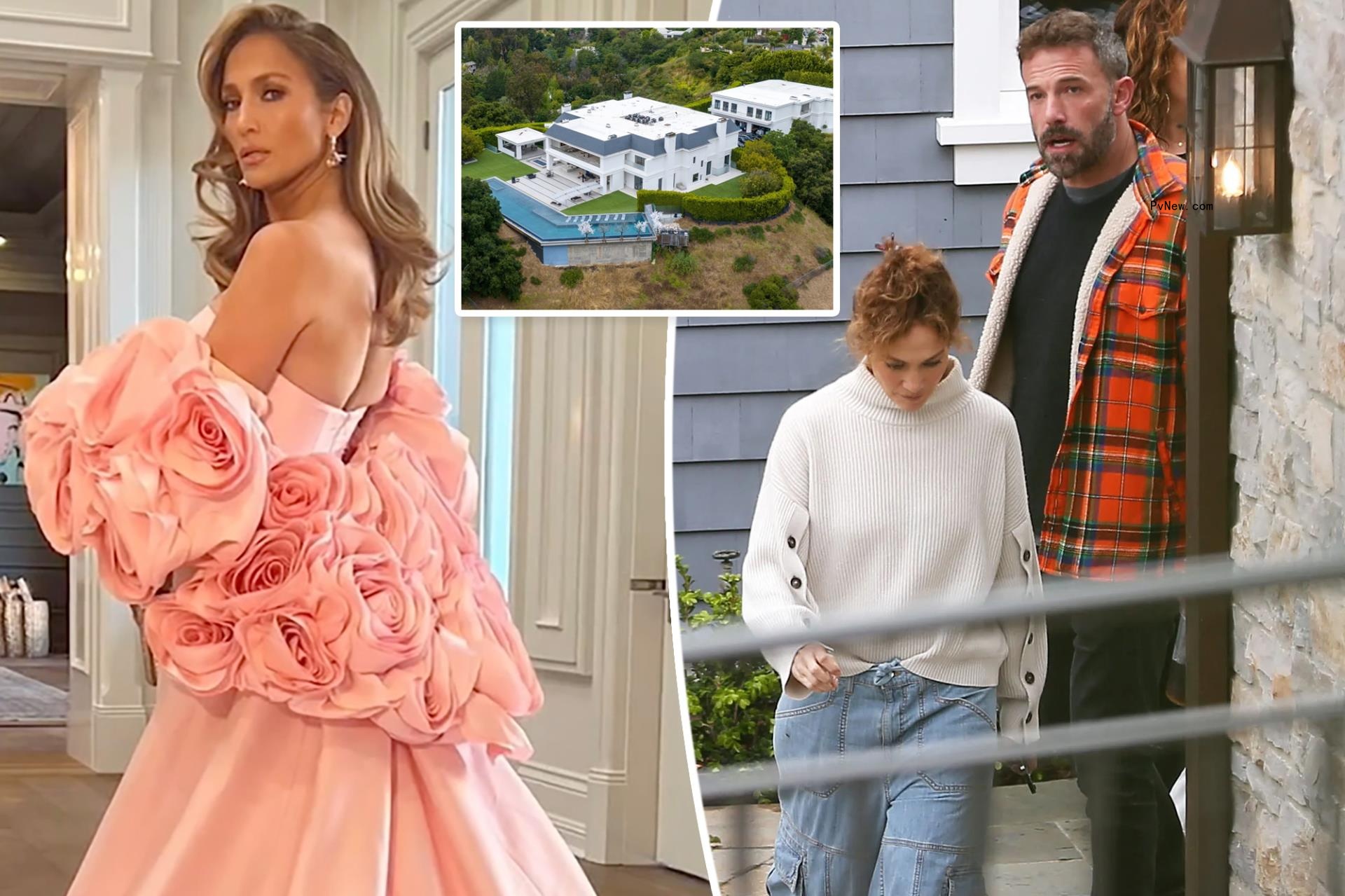 Jennifer Lopez gives another rare glimpse inside the $60 million LA mansion she shares with Ben Affleck