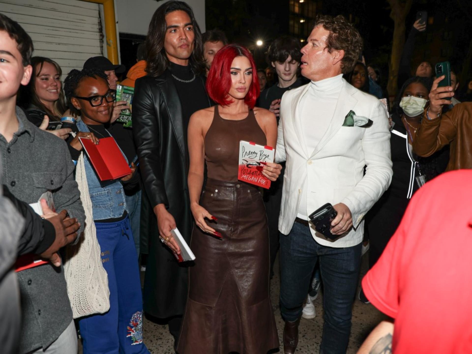 Megan Fox at her poetry event.
