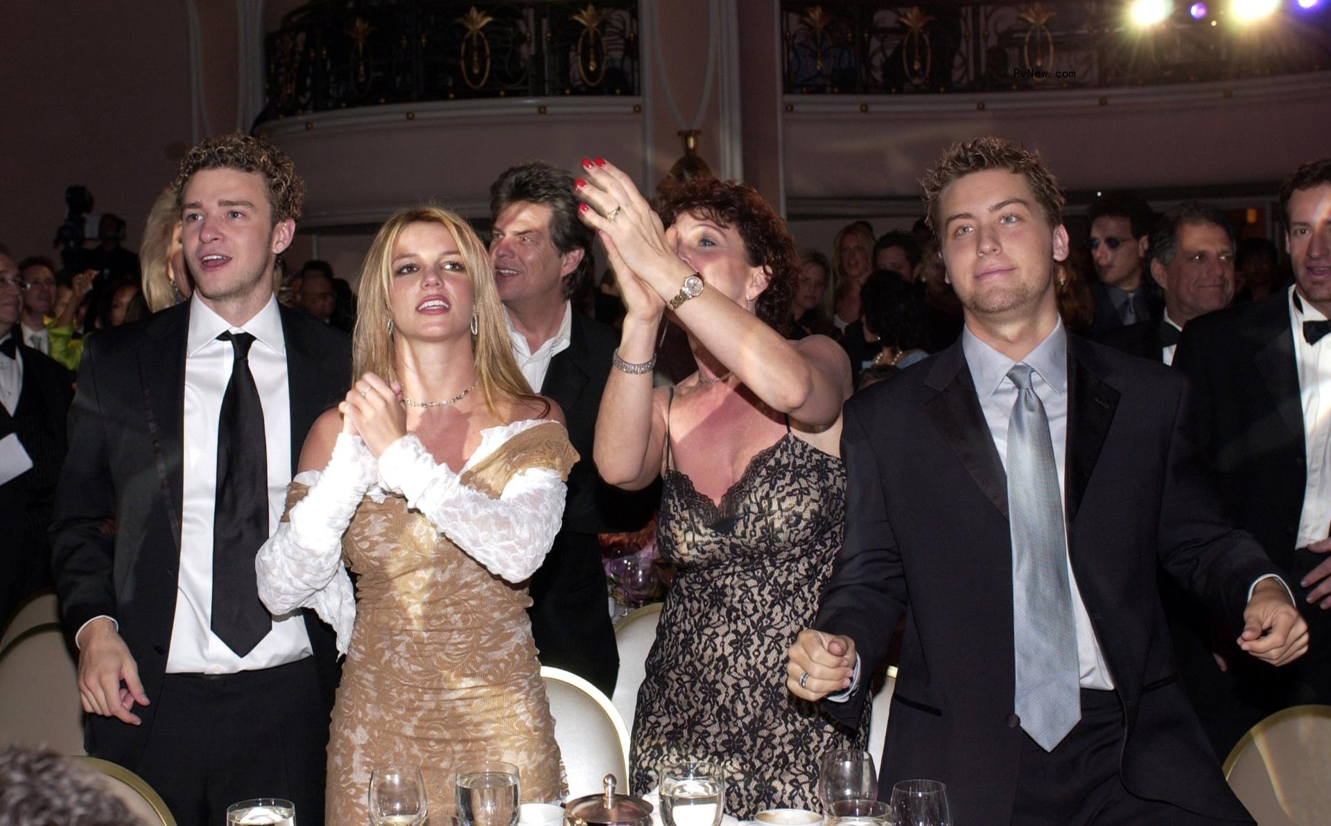 Justin Timberlake, Britney Spears and Lance Bass