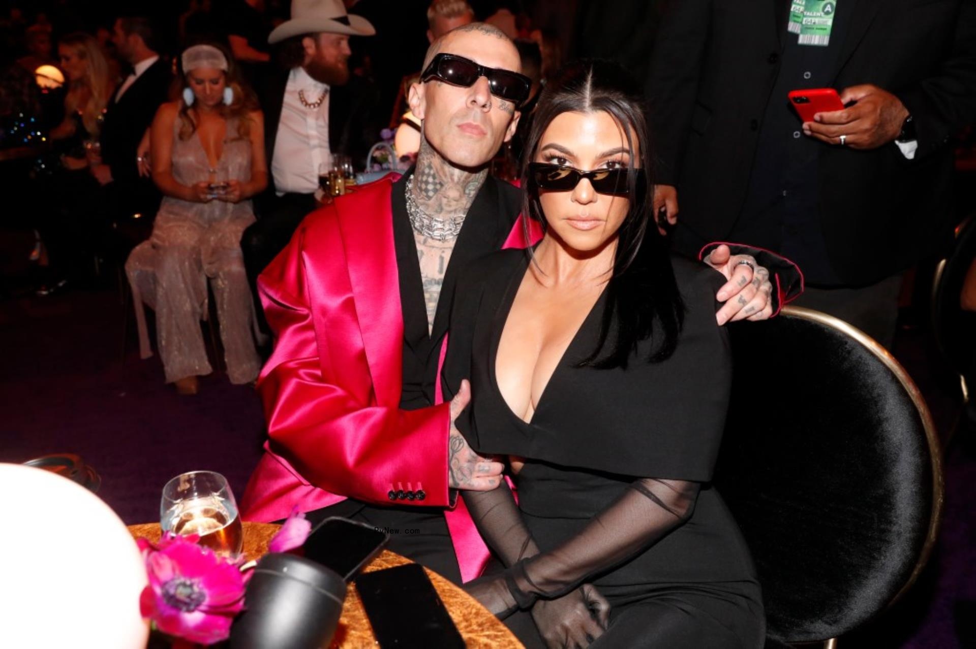 Kourtney Kardashian and Travis Barker