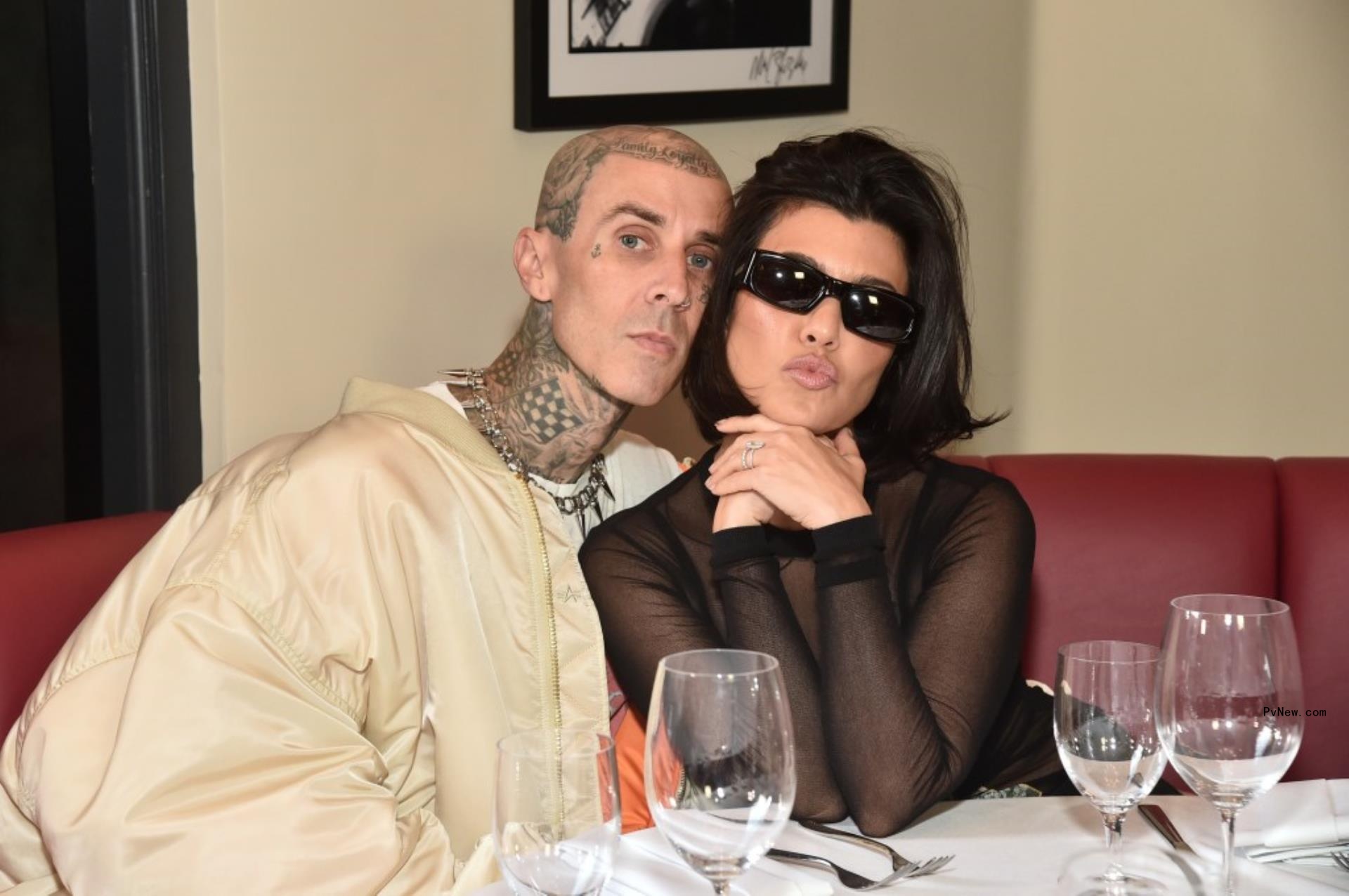 Kourtney Kardashian and Travis Barker