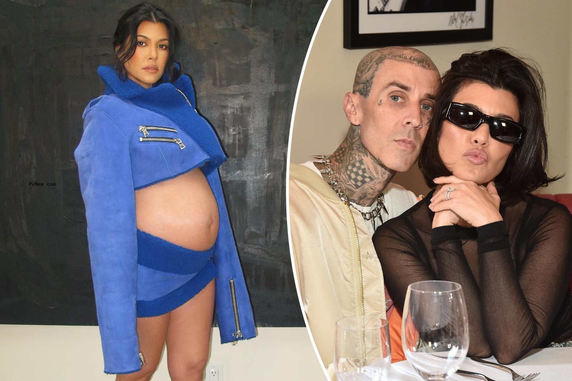 Kourtney Kardashian leaves hospital with Travis Barker after welcoming baby boy