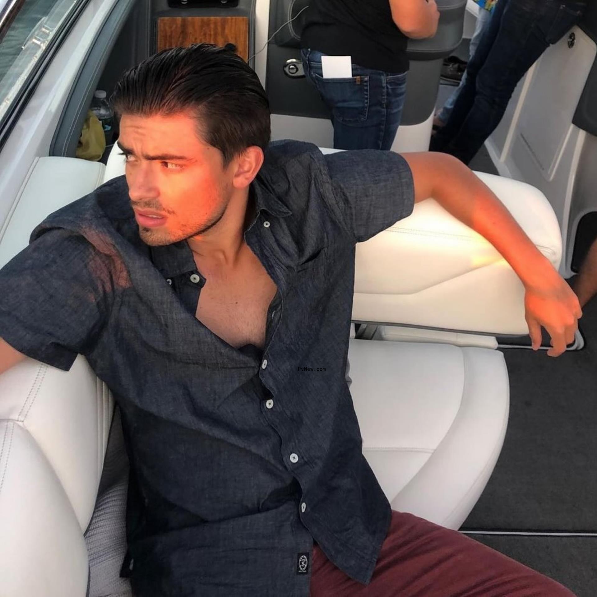 Michael Co<i></i>nsuelos on a boat.