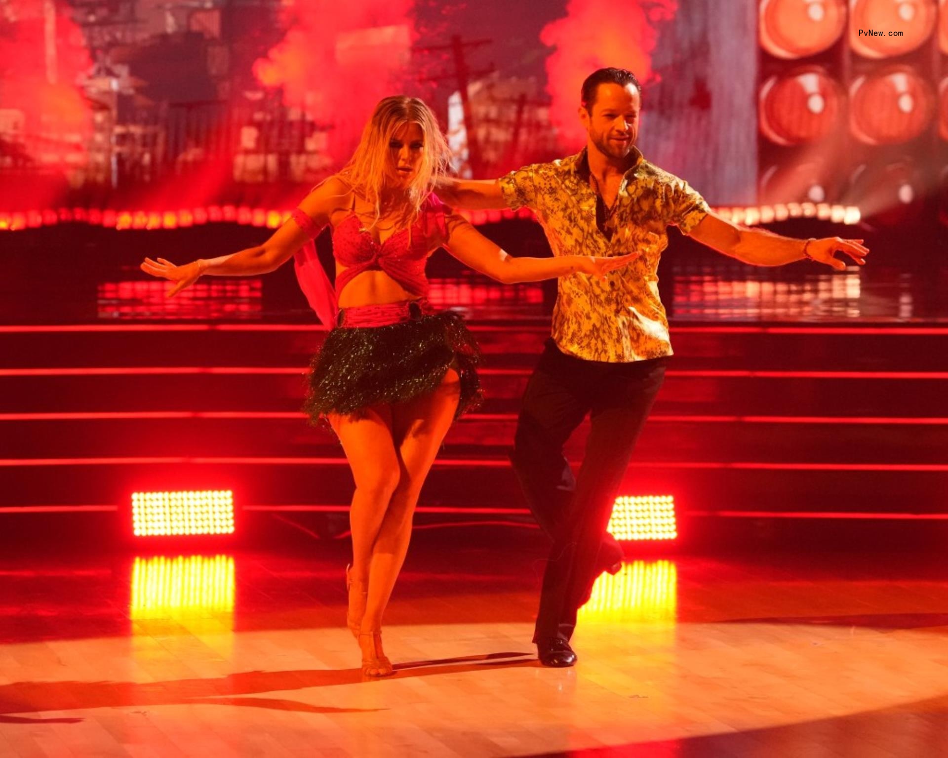 A photo of Ariana Madix as Britney Spears on “Dancing With the Stars”