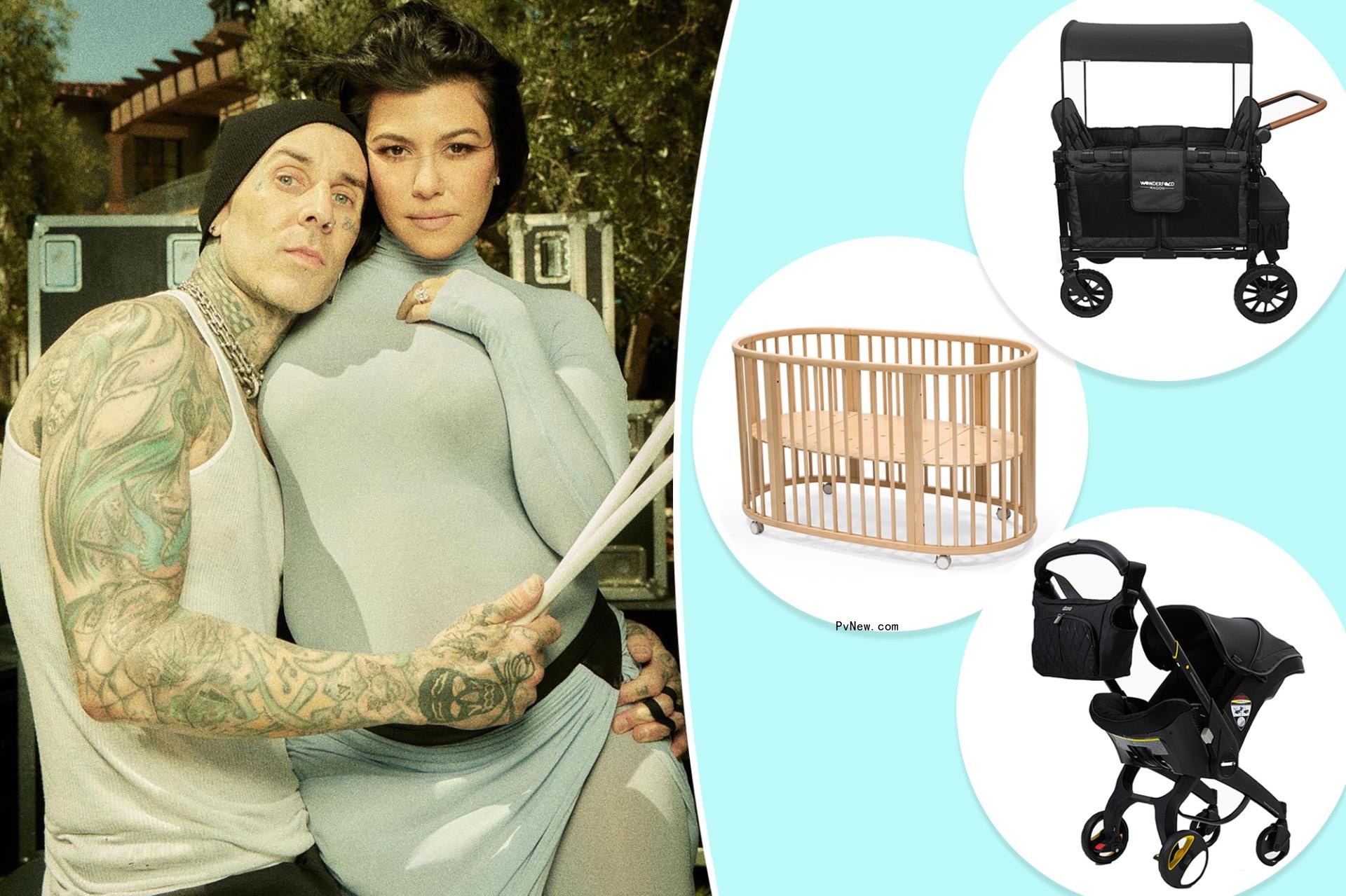 Breaking down Kourtney Kardashian’s luxe registry for baby Rocky: $900 wagon, a womb-shaped crib, more