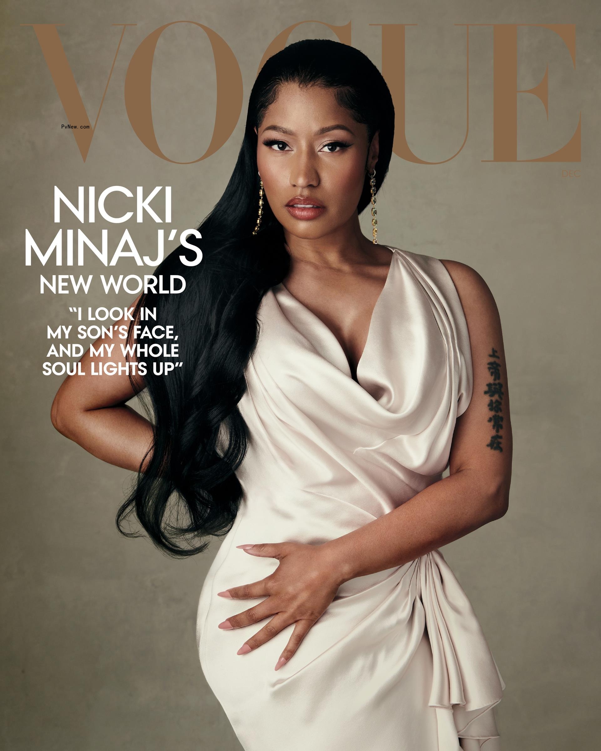 Nicki Minaj on the cover of Vogue.