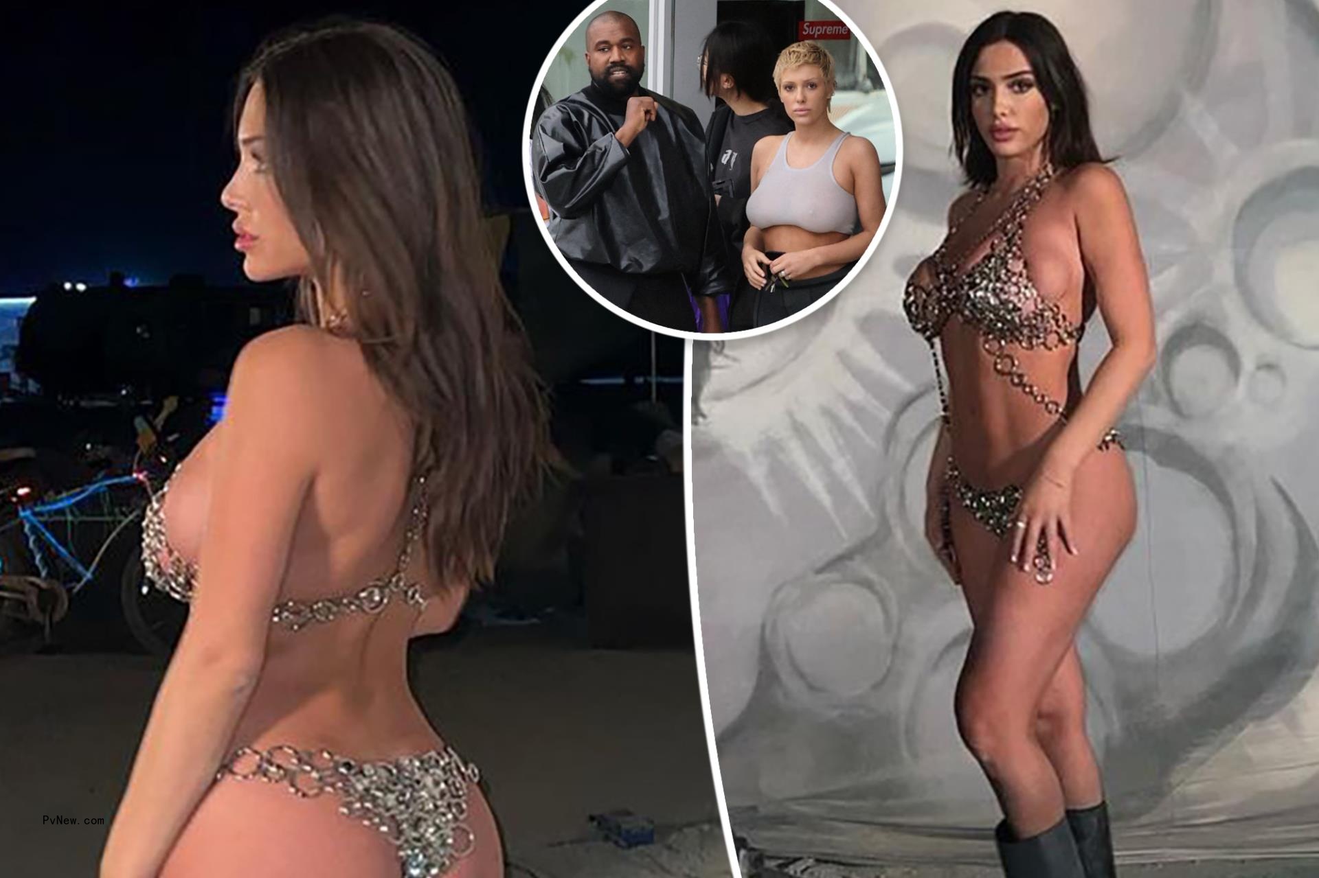 Bianca Censori wears chainmail bikini in throwback post on newly revealed Instagram account