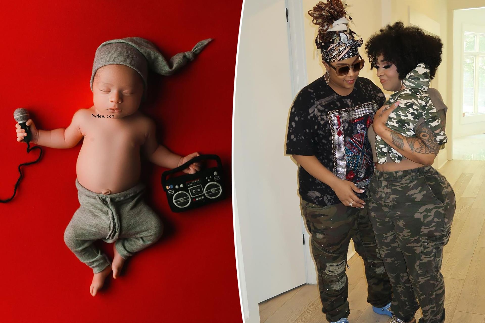 Da Brat and wife Jesseca ‘Judy’ Dupart post first photos of 1-month-old son True Legend