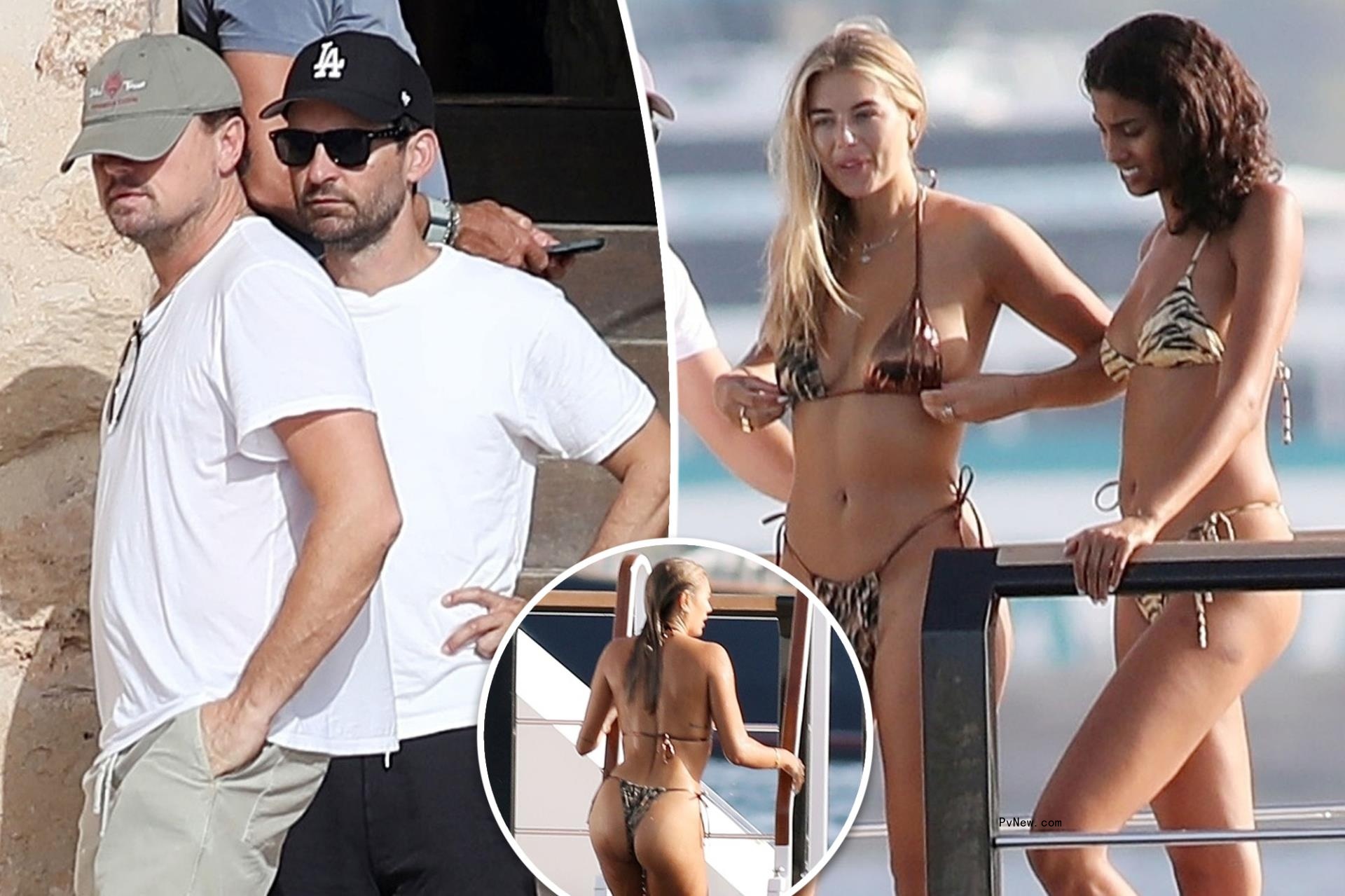 Leo<i></i>nardo DiCaprio yachts with Tobey Maguire, bikini-clad ‘Love Island’ star Arabella Chi in Spain