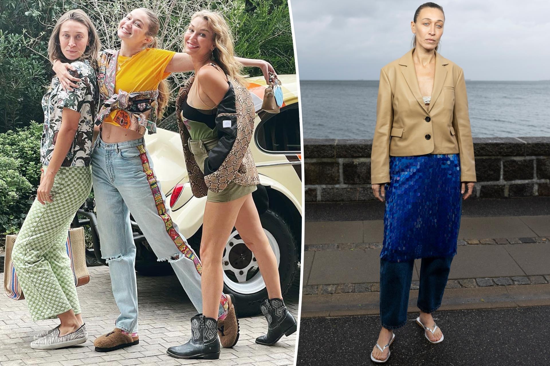 Gigi and Bella Hadid’s older sister Alana makes runway debut