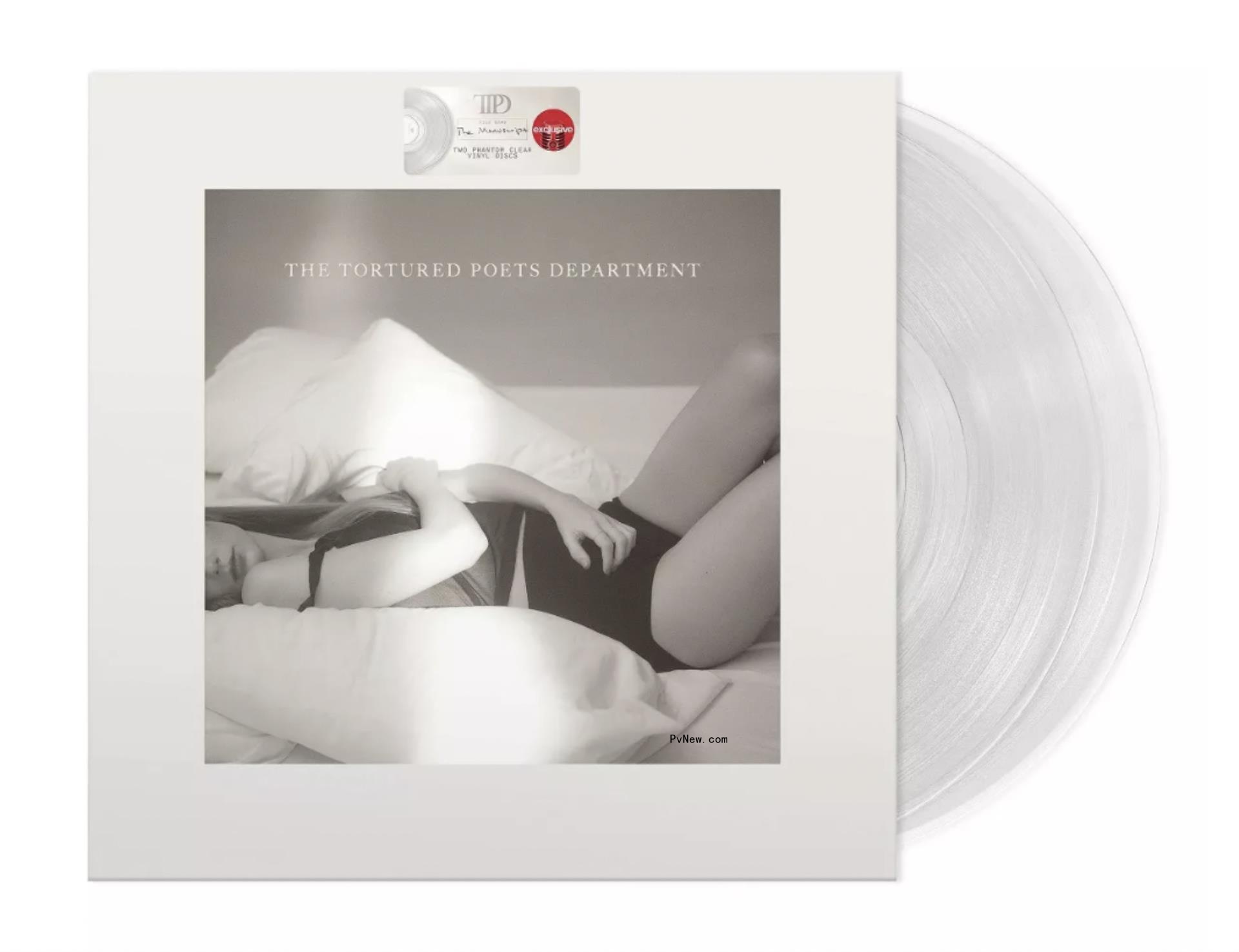 Taylor Swift’s ‘Tortured Poets Department’ Gets Target-Exclusive Phantom Clear Vinyl, Including 24-Page Jacket and Rare Photos