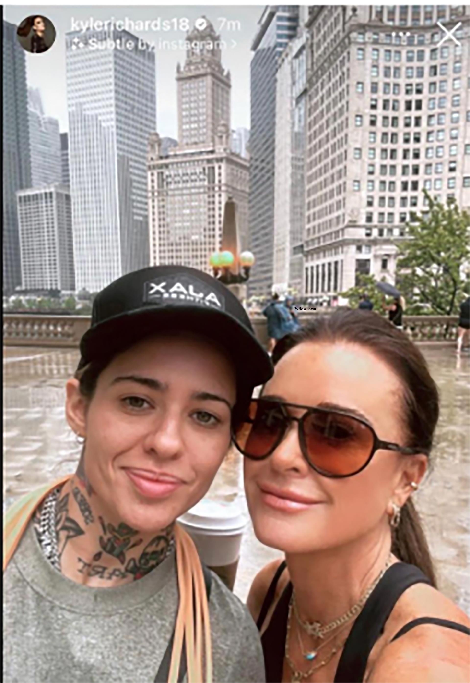 A selfie of Kyle Richards and Morgan Wade.