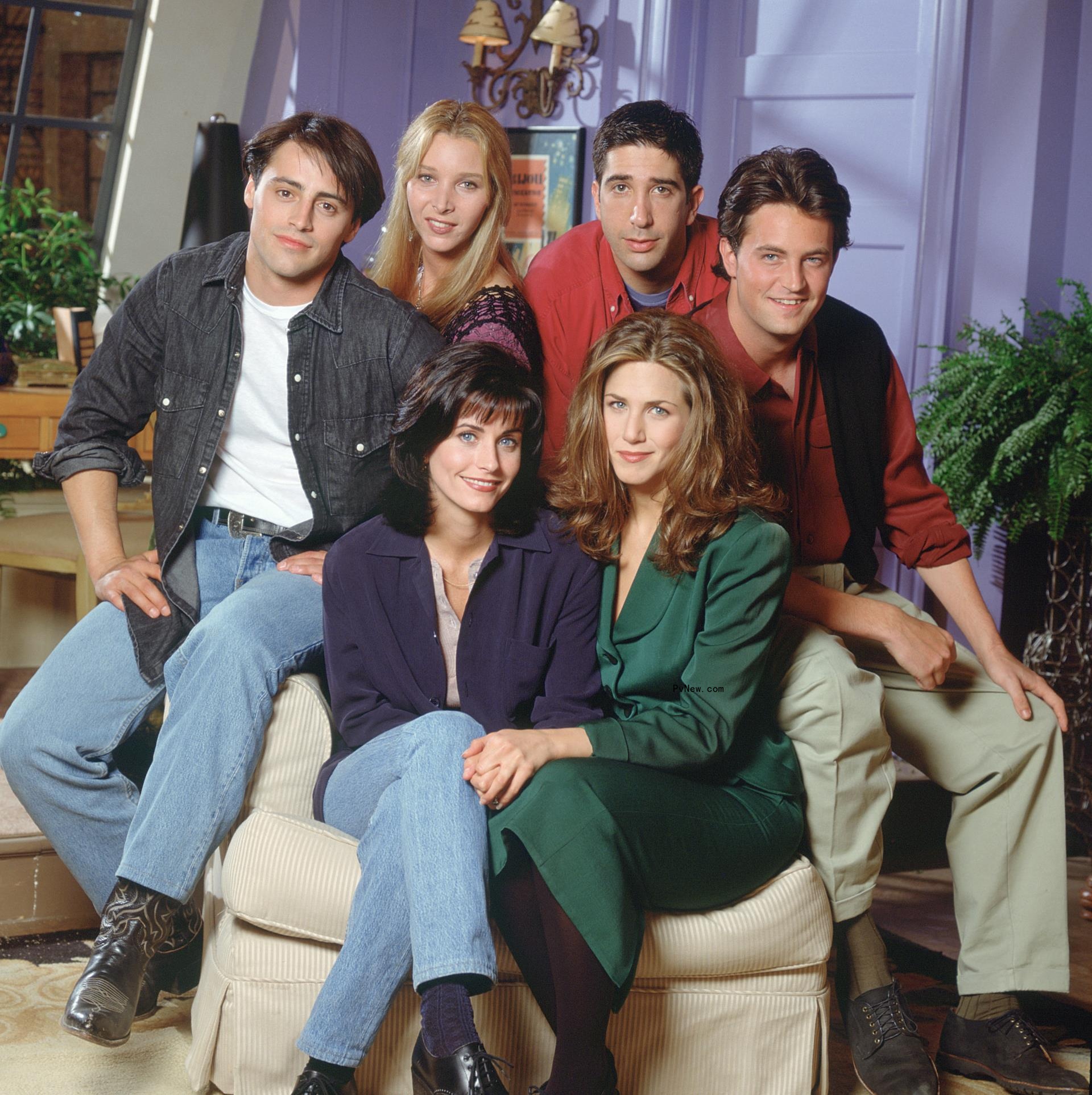 Courteney Cox, Matt LeBlanc, Lisa Kudrow, David Schwimmer, Matthew Perry, Jennifer Aniston in Friends