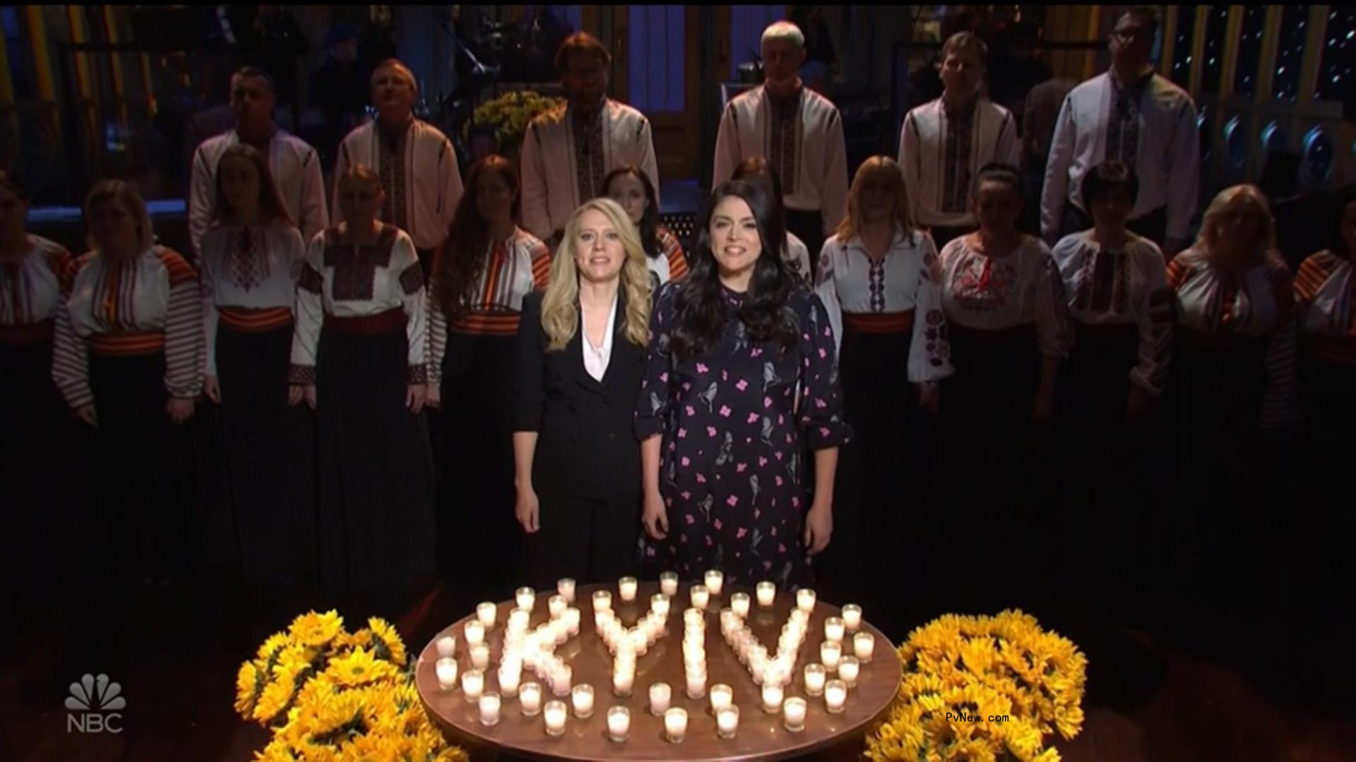 ‘Saturday Night Live’ Cold Open Pays Tribute to Ukraine With Folk Chorus and Candles