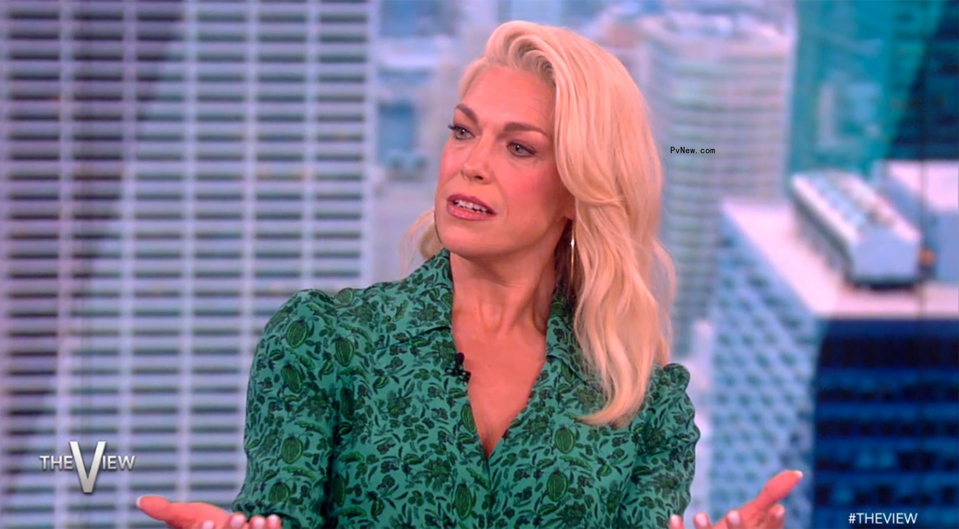 Hannah Waddingham talking on