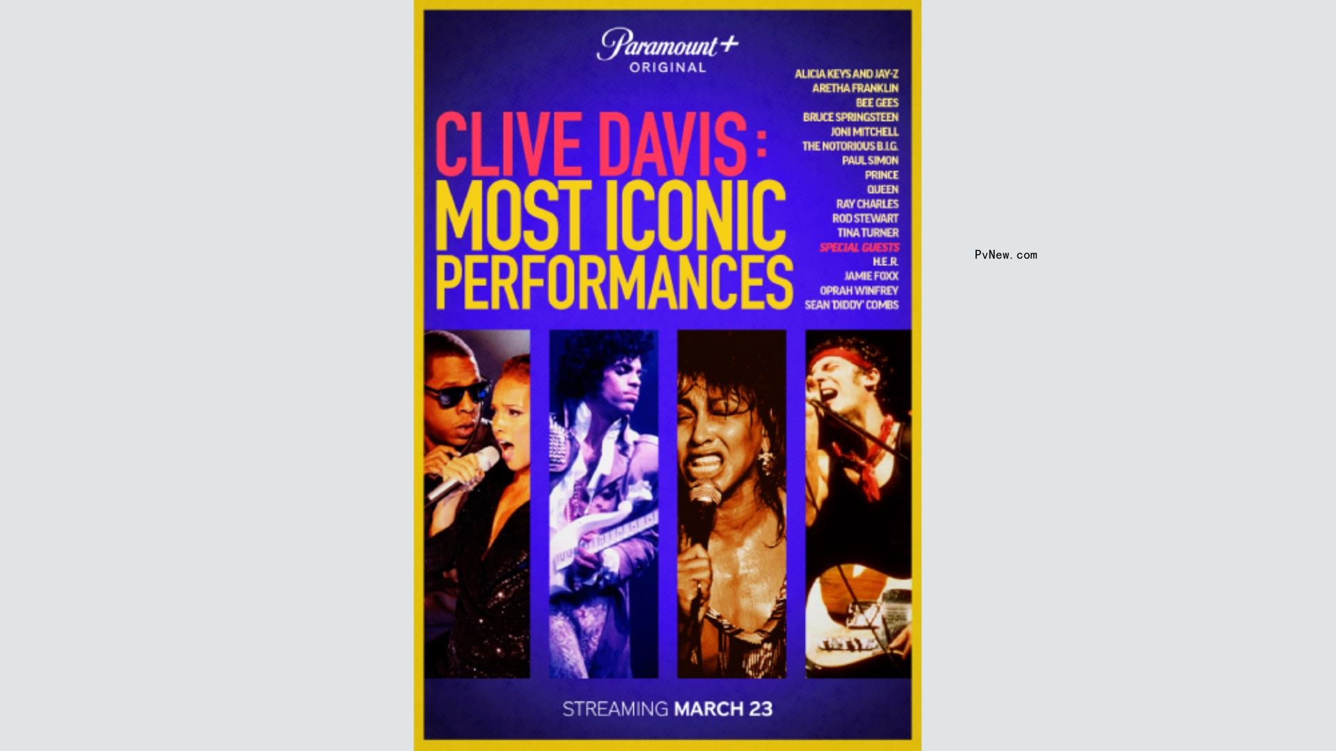 Clive Davis Music and Interview Series, With Bruce Springsteen, Aretha Franklin, Joni Mitchell and More, Coming From Paramount Plus