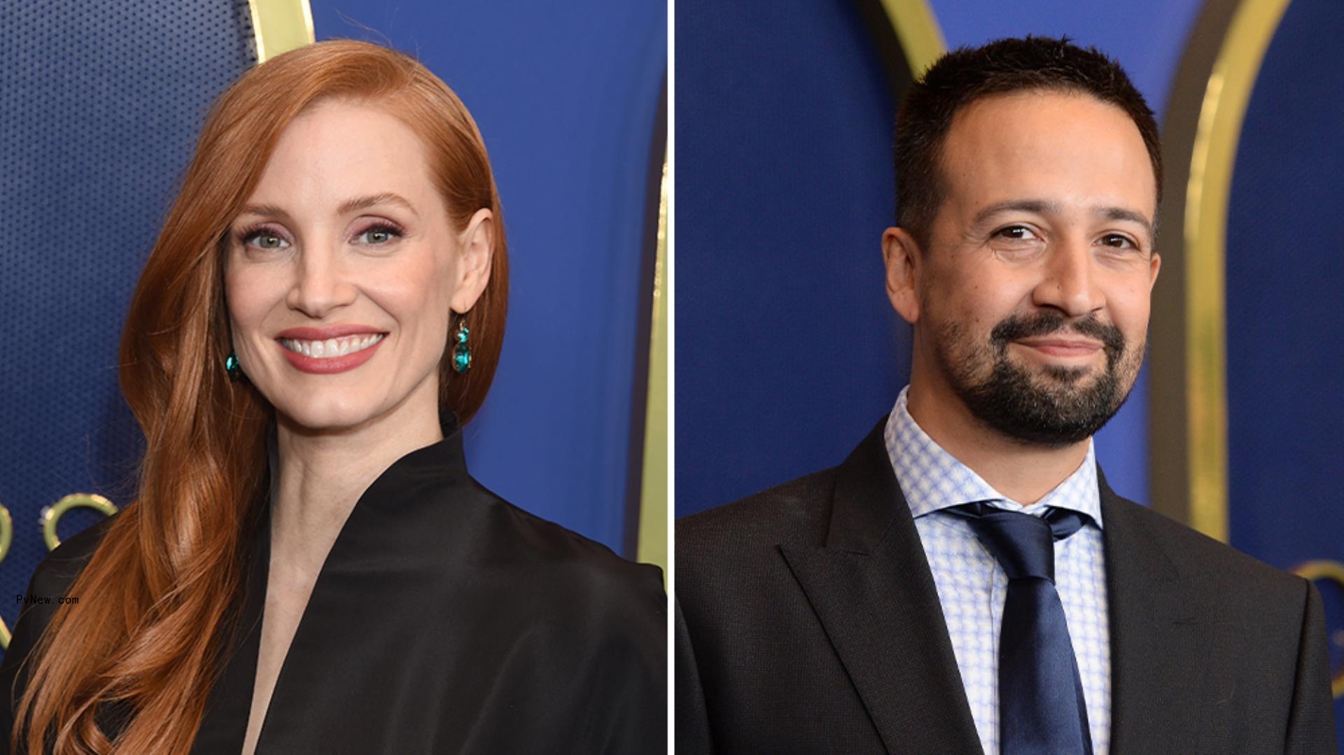 Jessica Chastain, Lin-Manuel Miranda, More Set as Presenters for Guild of Music Supervisors Awards