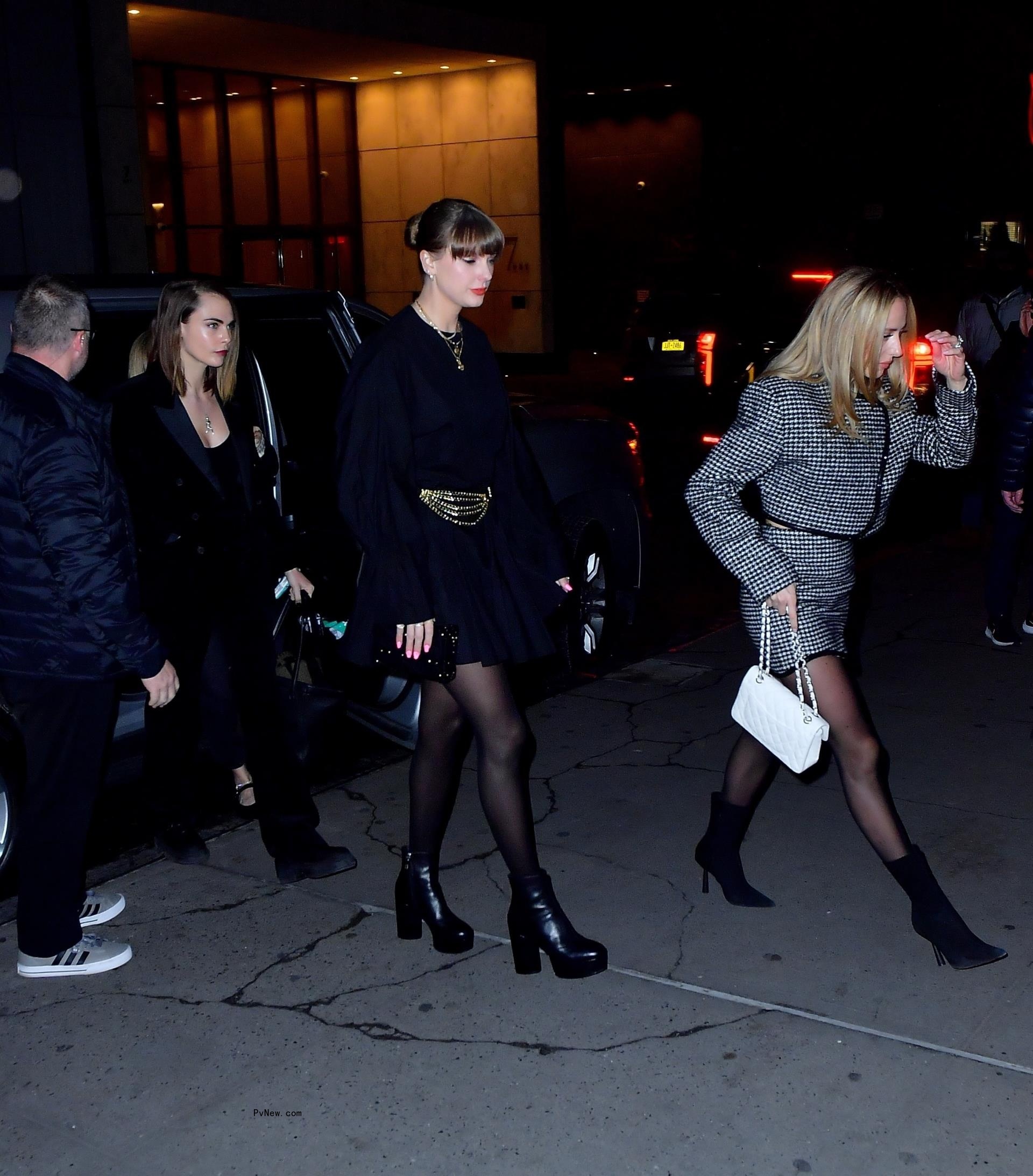 Cara Delevingne, Taylor Swift and Brittany Mahomes