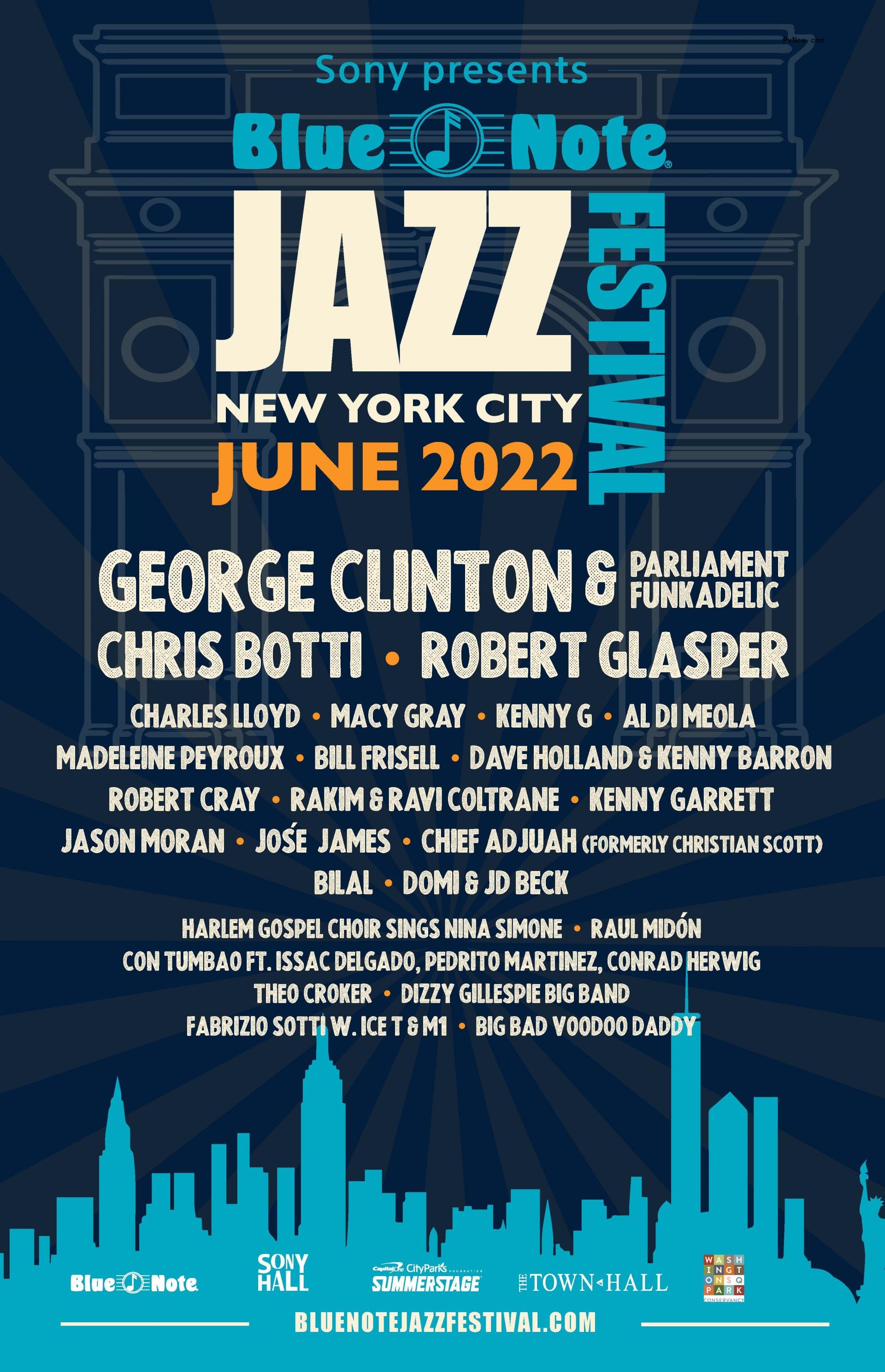 Blue Note Jazz Festival to Feature George Clinton, Robert Glasper, Kenny G and Many More