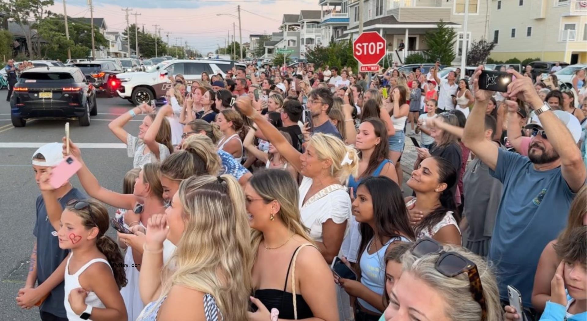 Taylor Swift's fans in Long Beach Island, N.J.