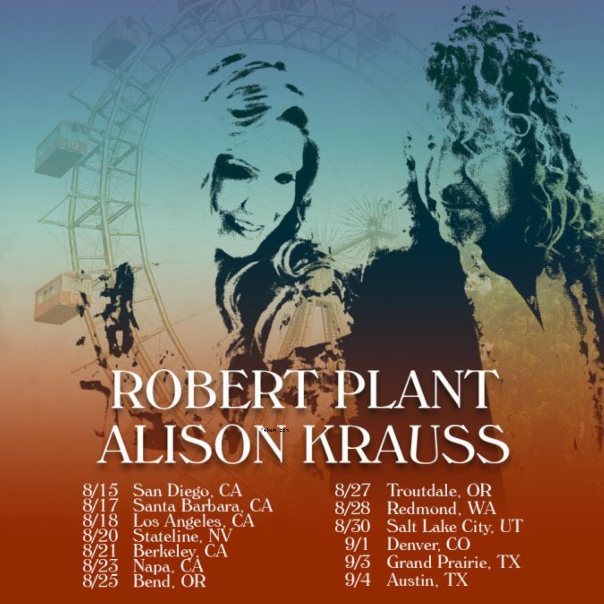 Robert Plant and Alison Krauss Expand Summer Tour to Include Western U.S.