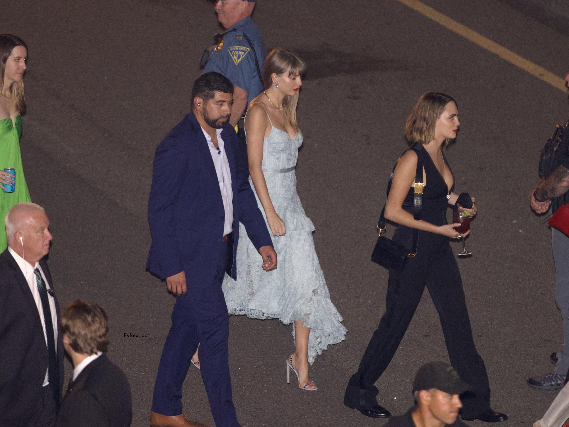 Taylor Swift parties into the early hours of the morning with former BFF Cara Delevingne