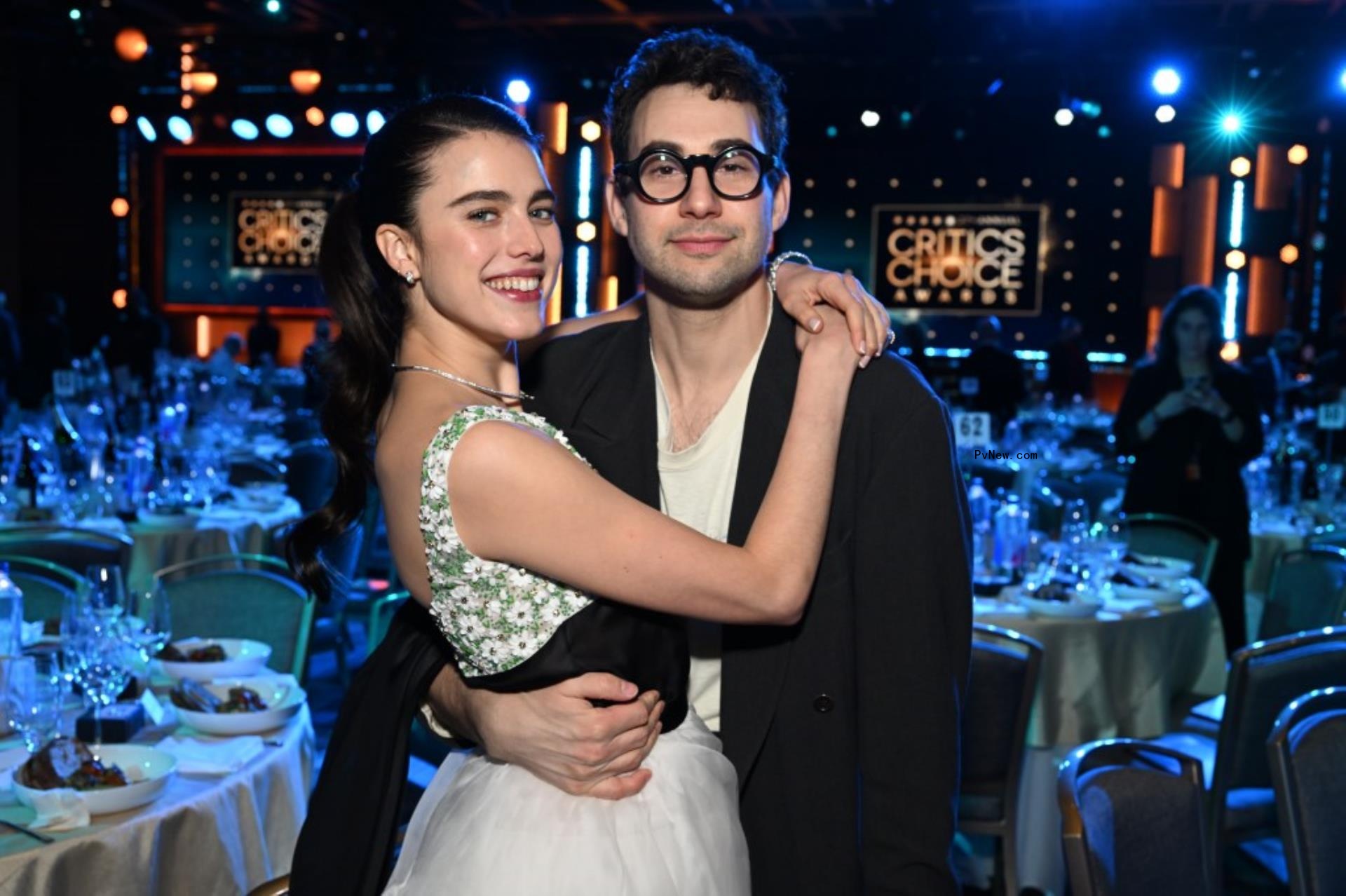 Margaret Qualley and Jack Anto<i></i>noff at 2022 Critics’ Choice Awards