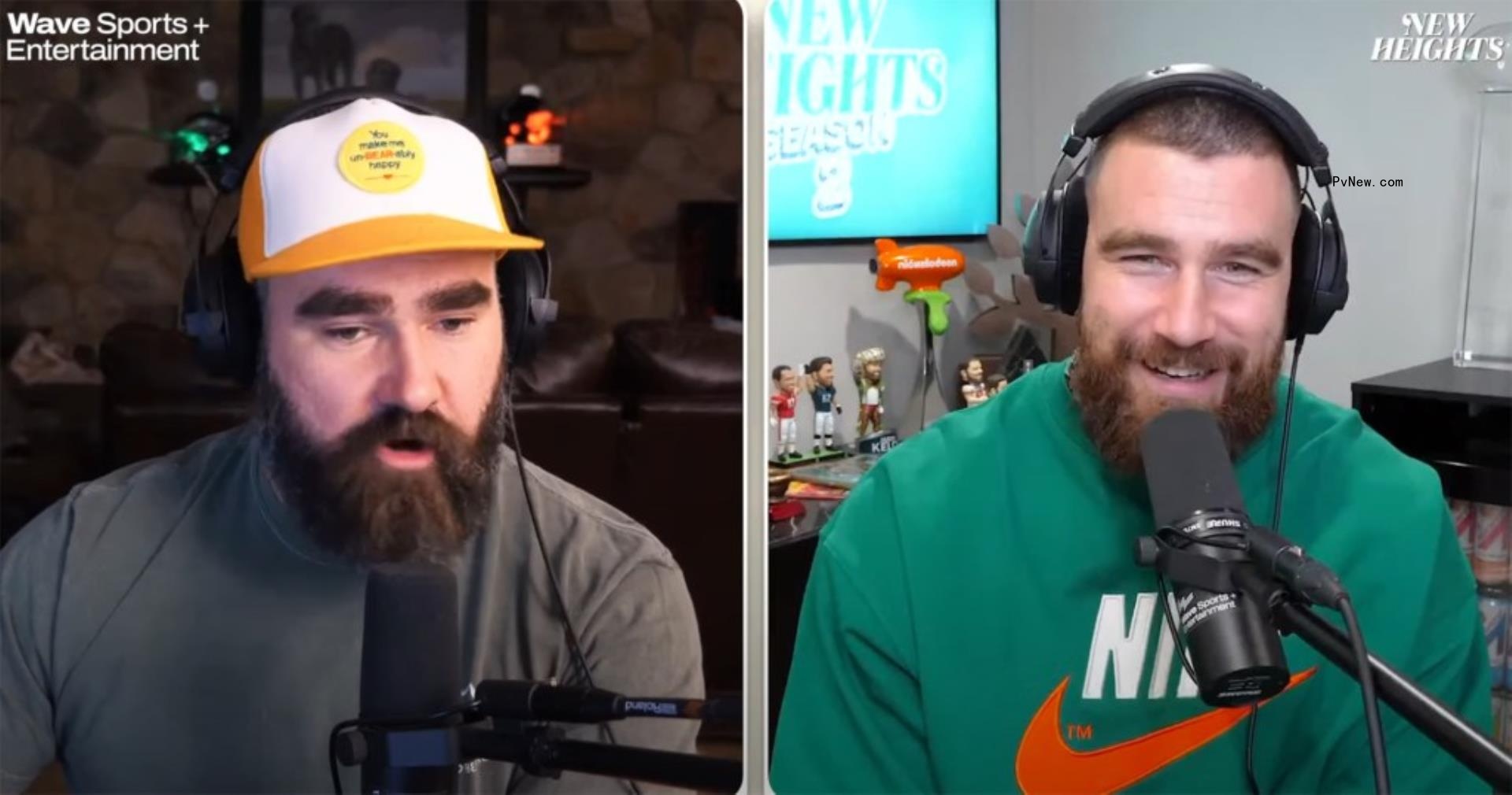 Jason and Travis Kelce. 