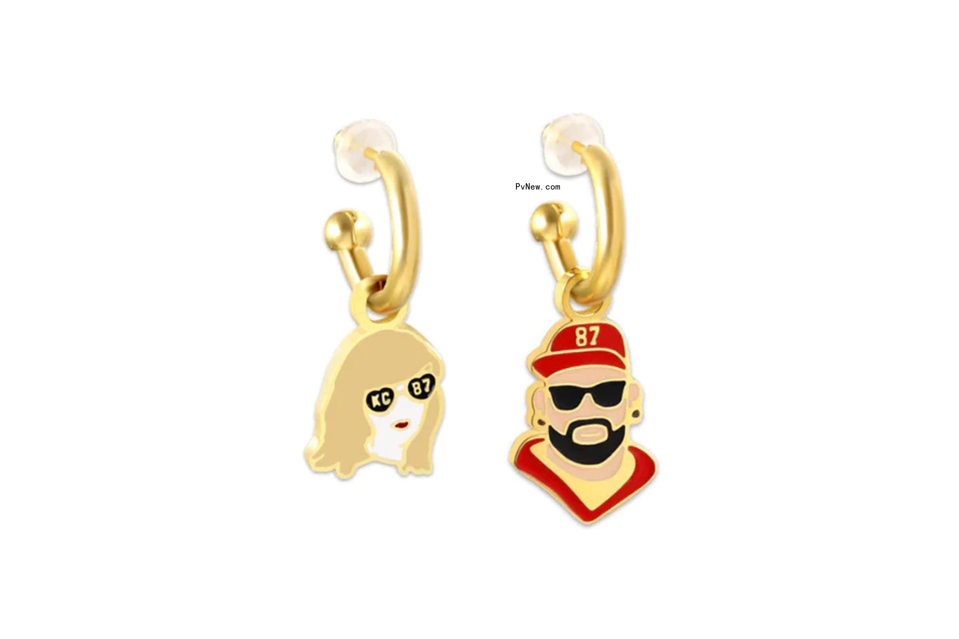 EB & Co. Kansas City #87 Tight & Taylor Swift Huggie Hoop Earrings