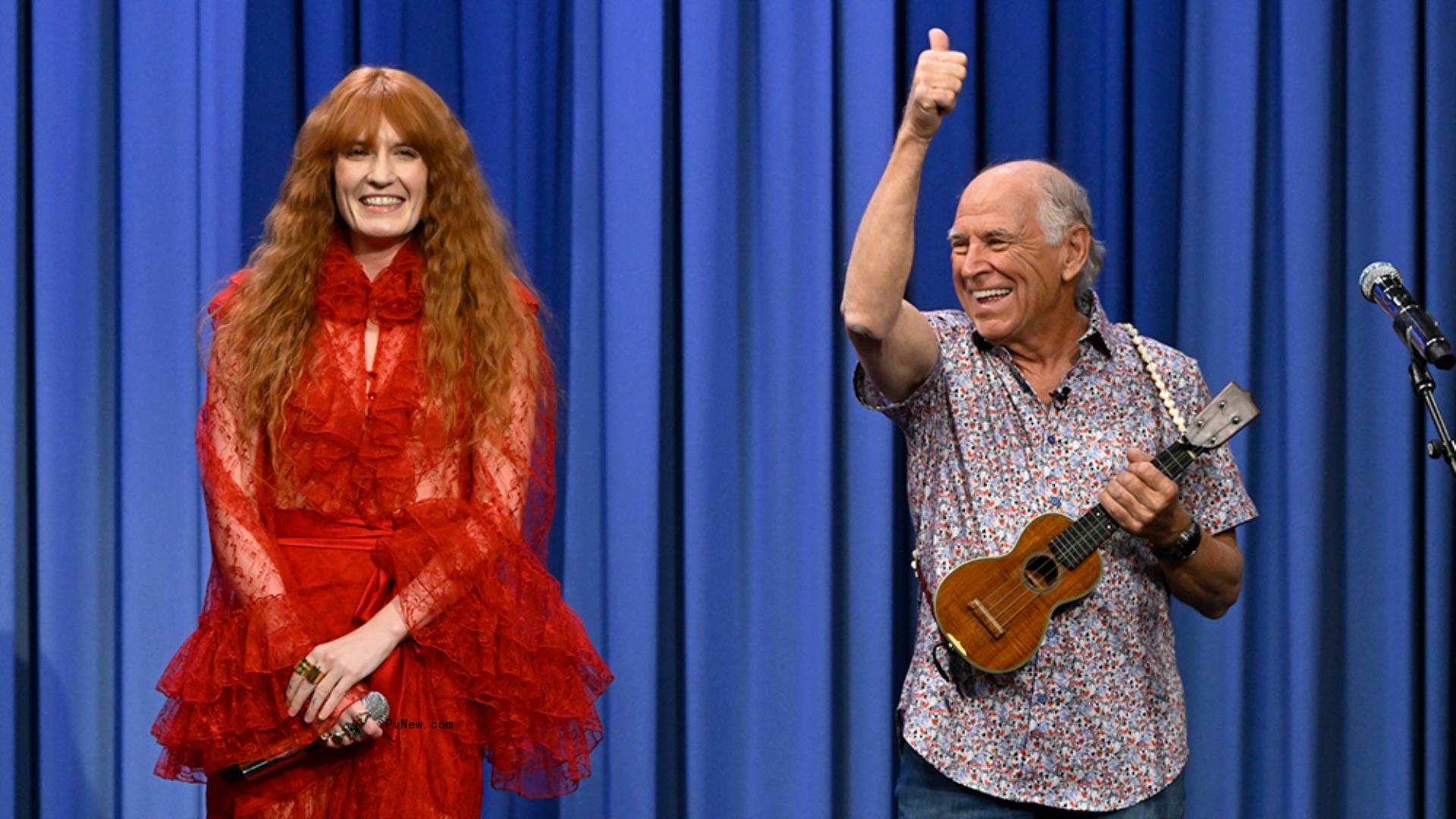 Florence Welch and Jimmy Buffett Sing ‘Margaritaville’ on ‘To<i></i>night Show With Jimmy Fallon’