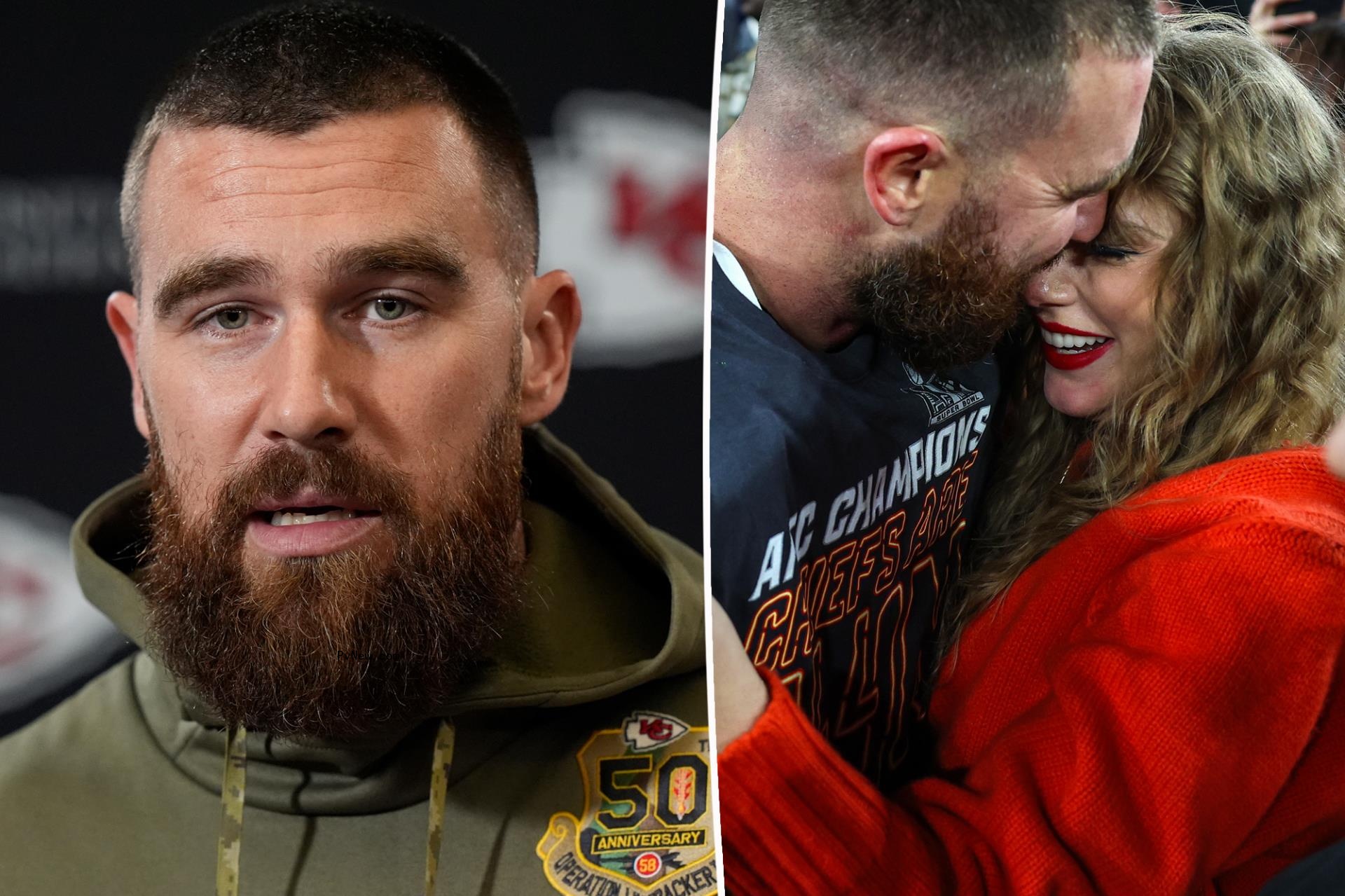 Travis Kelce says he and Taylor Swift will ‘cherish’ the memory of post-game PDA after AFC Champio<i></i>nship win