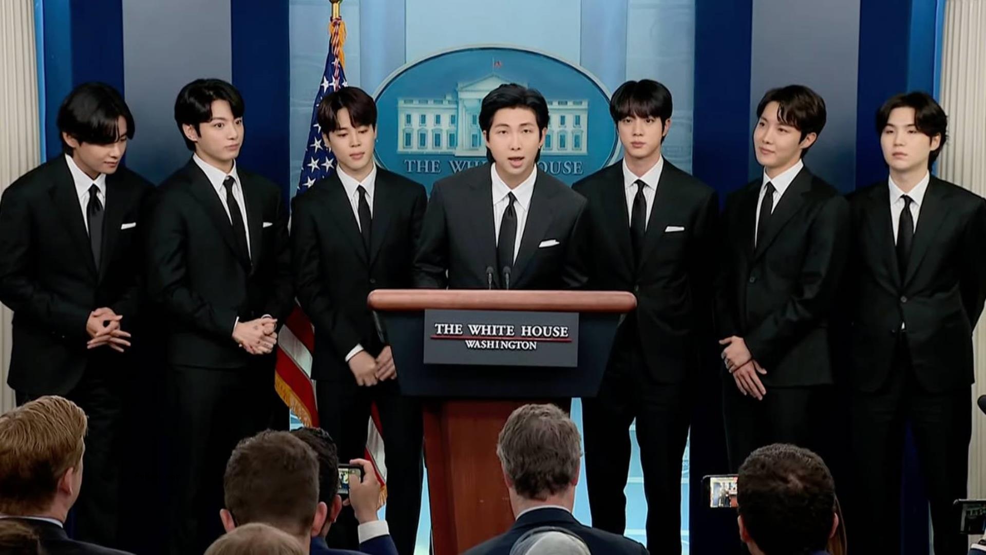 BTS Speaks With President Biden a<i></i>bout AAPI Inclusion, Anti-Asian Hate Crimes