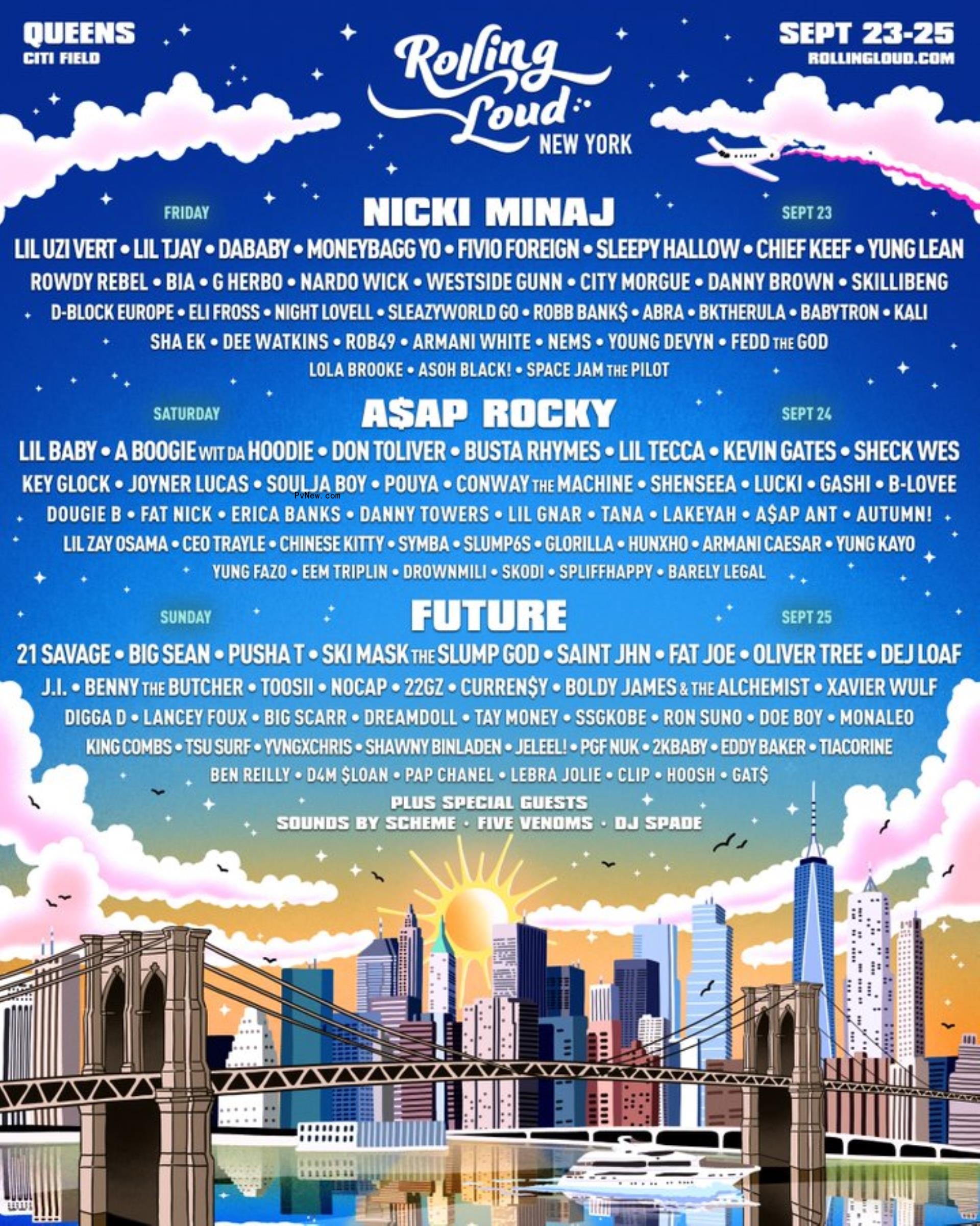 Nicki Minaj, A$AP Rocky, Future to Headline Rolling Loud New York Festival