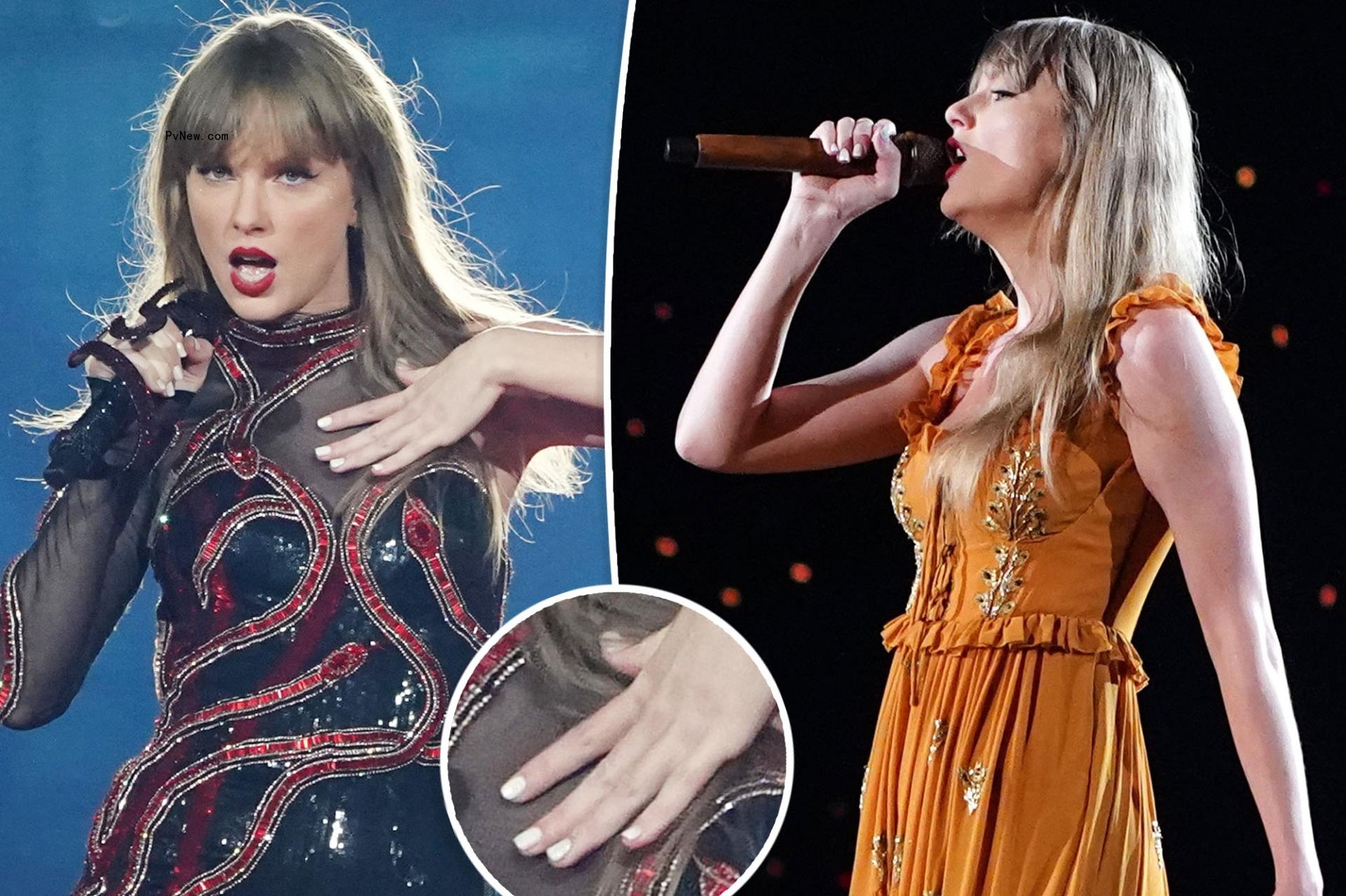 Taylor Swift shows off white nails at Eras Tour Tokyo co<i></i>ncert in ho<i></i>nor of ‘The Tortured Poets Department’ album